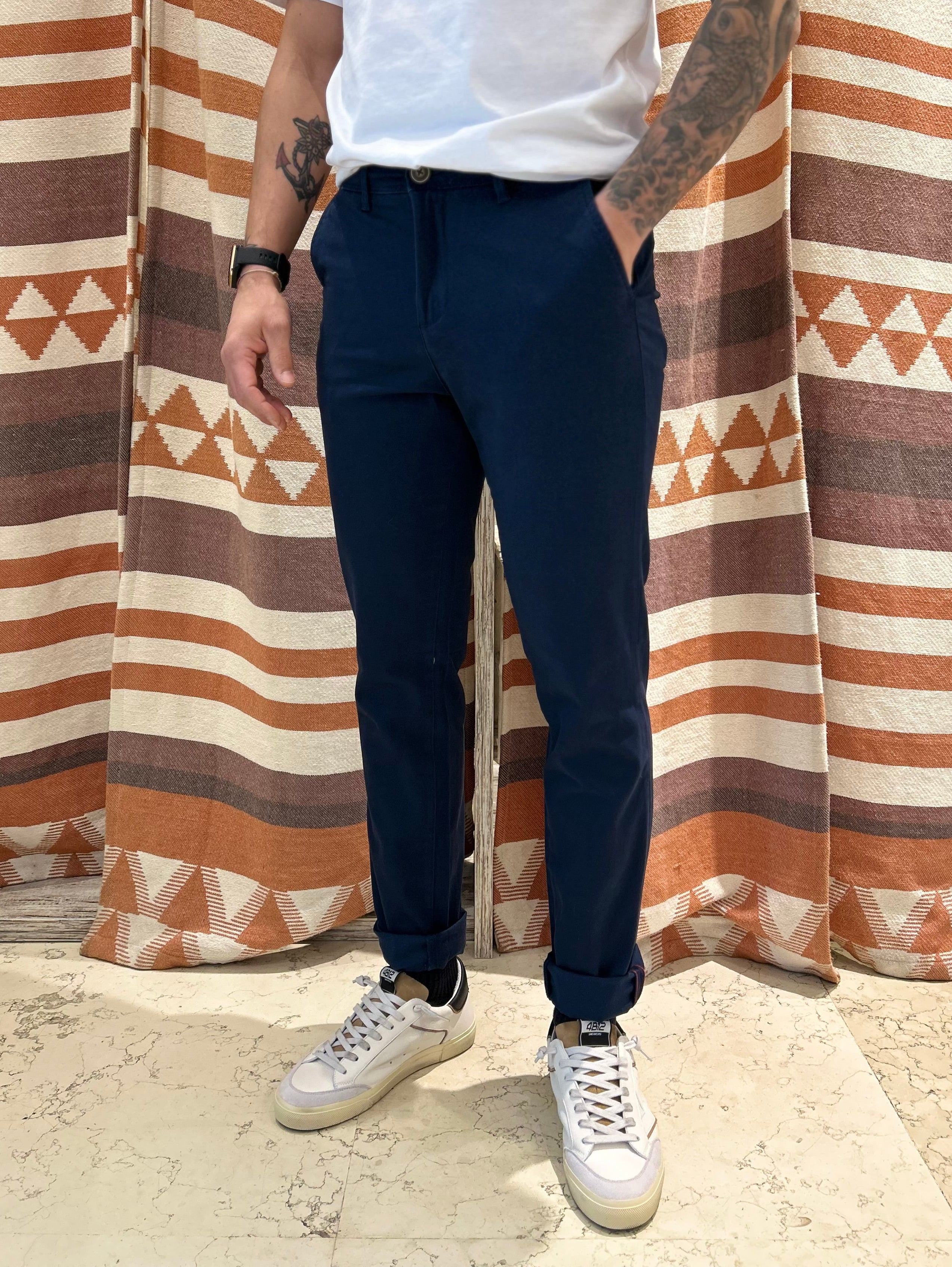 Pantalone JACK & JONES Slim fit blu scuro