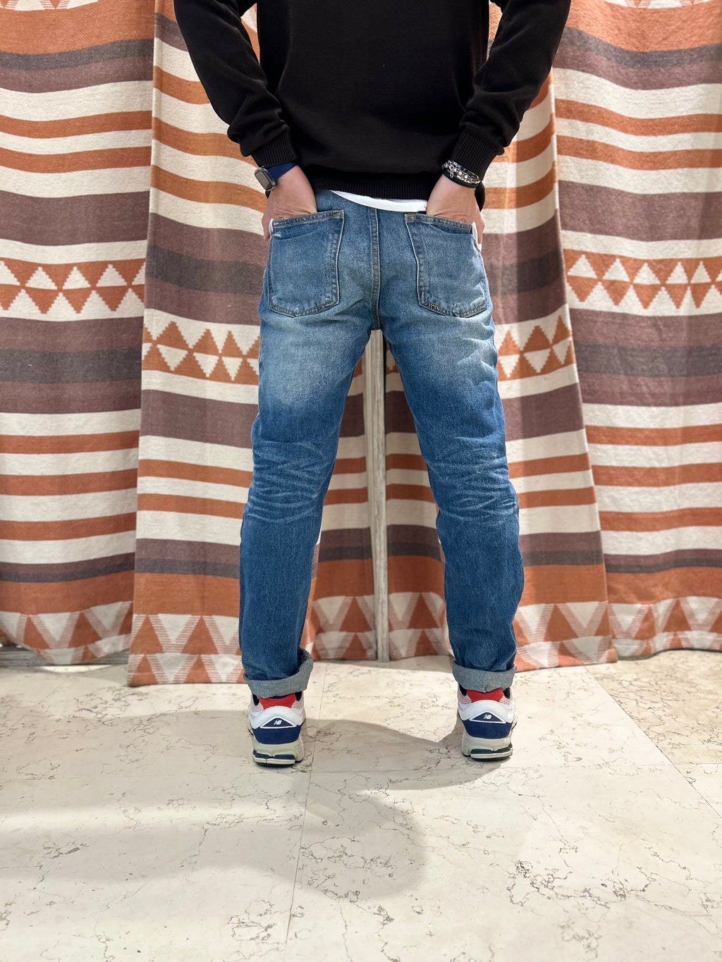 Jeans cropped Warren Webber blu medio