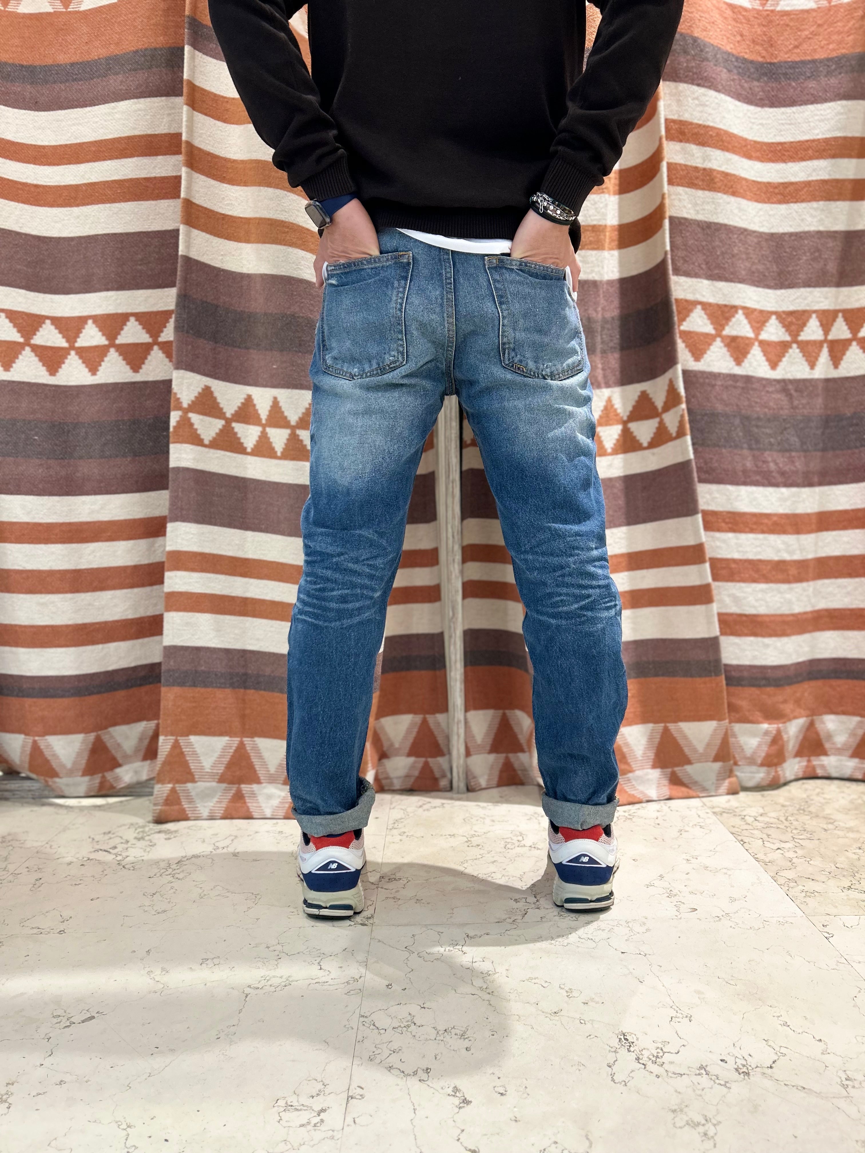 Jeans cropped Warren Webber blu medio
