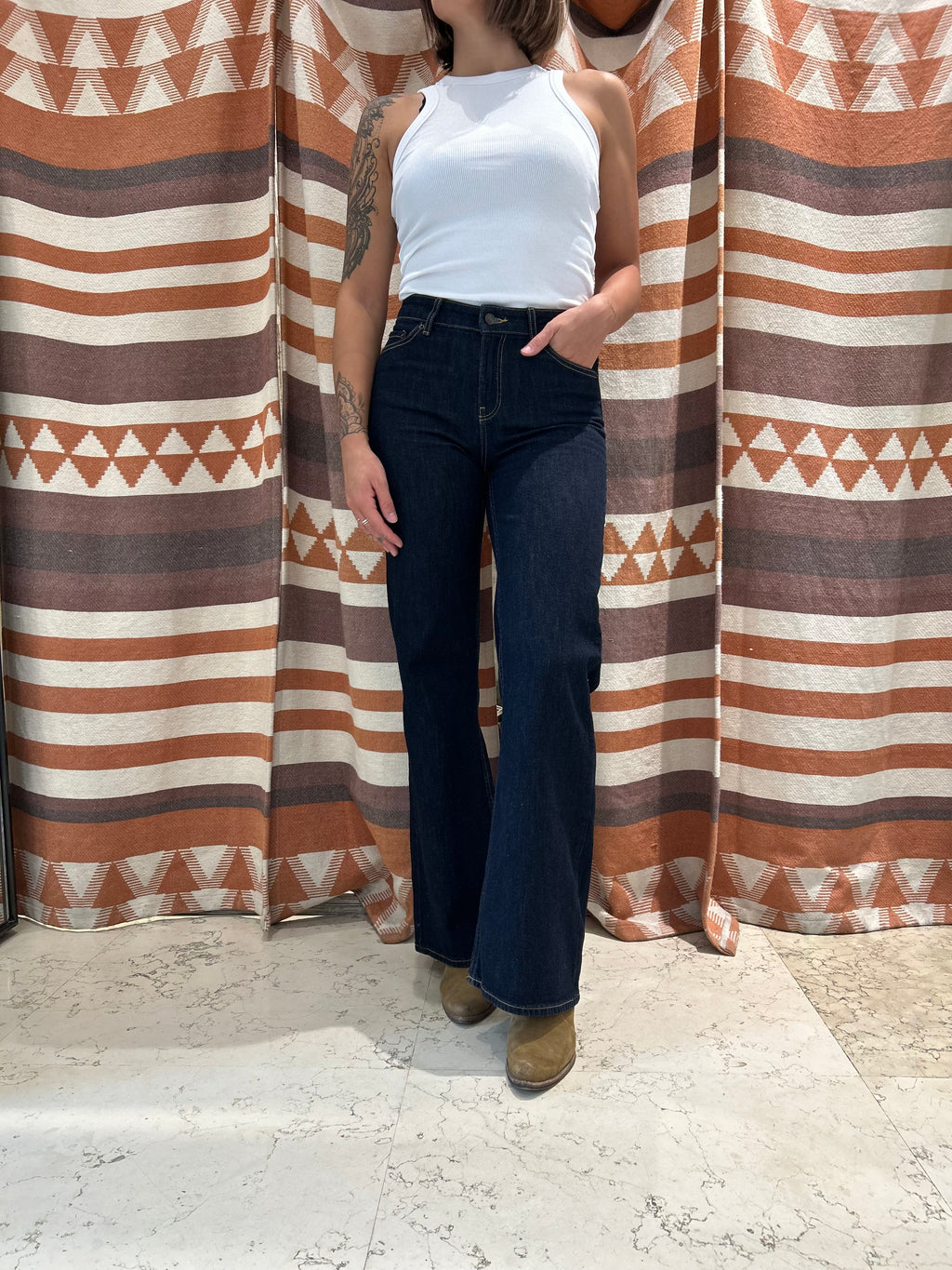 Jeans JJXX flared blu scuro