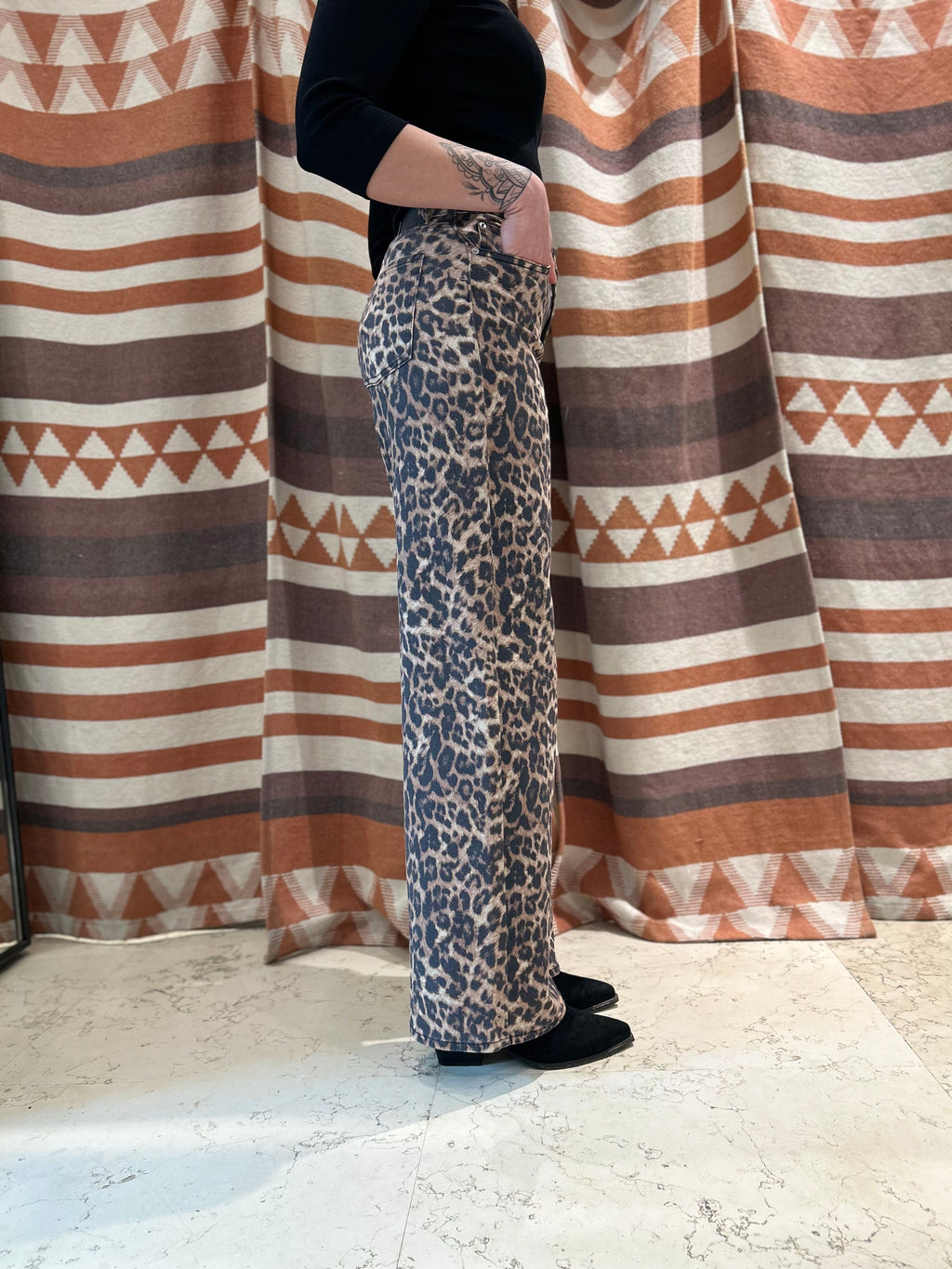 Jeans palazzo maculato JJXX