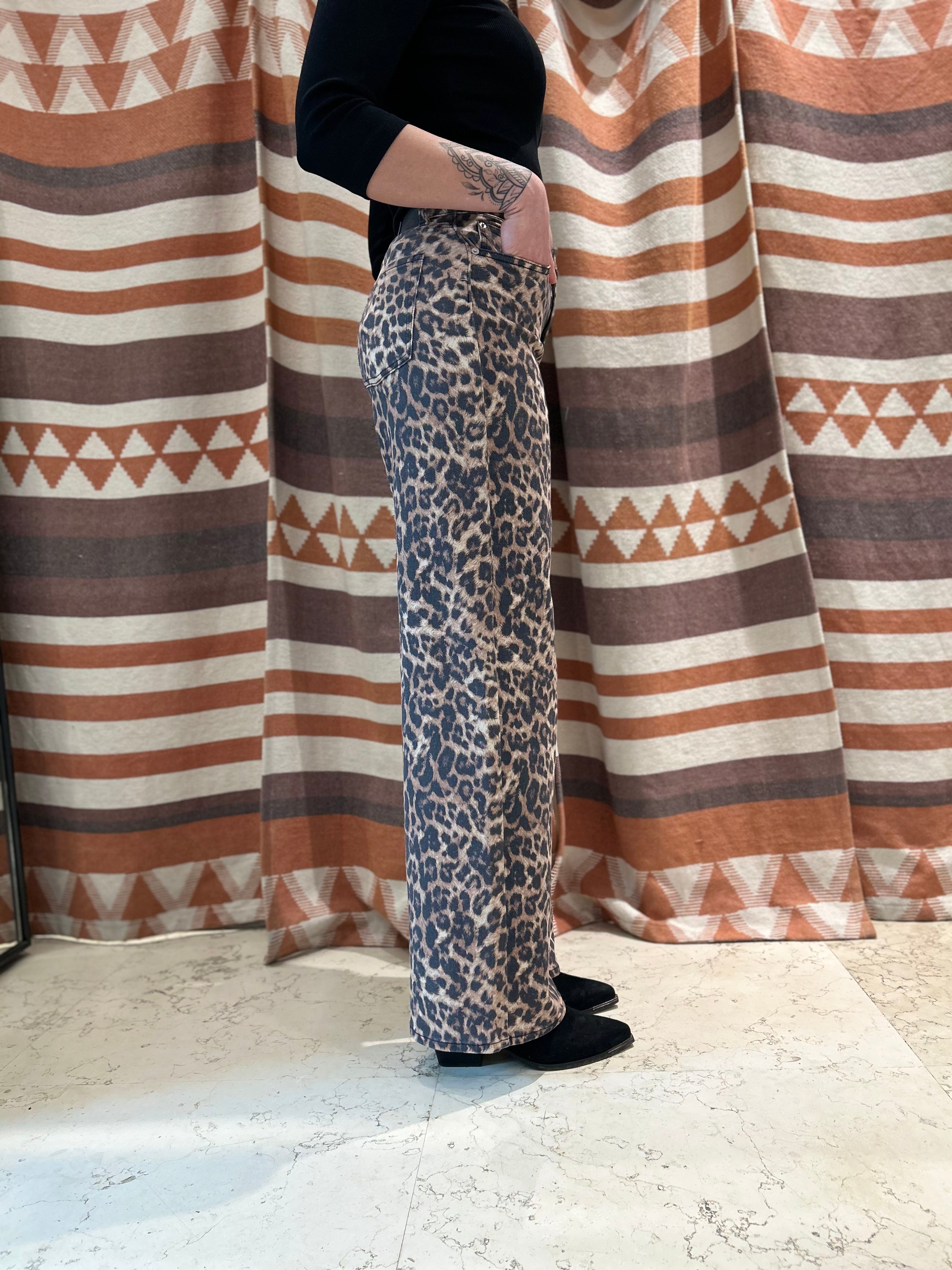 Jeans palazzo maculato JJXX
