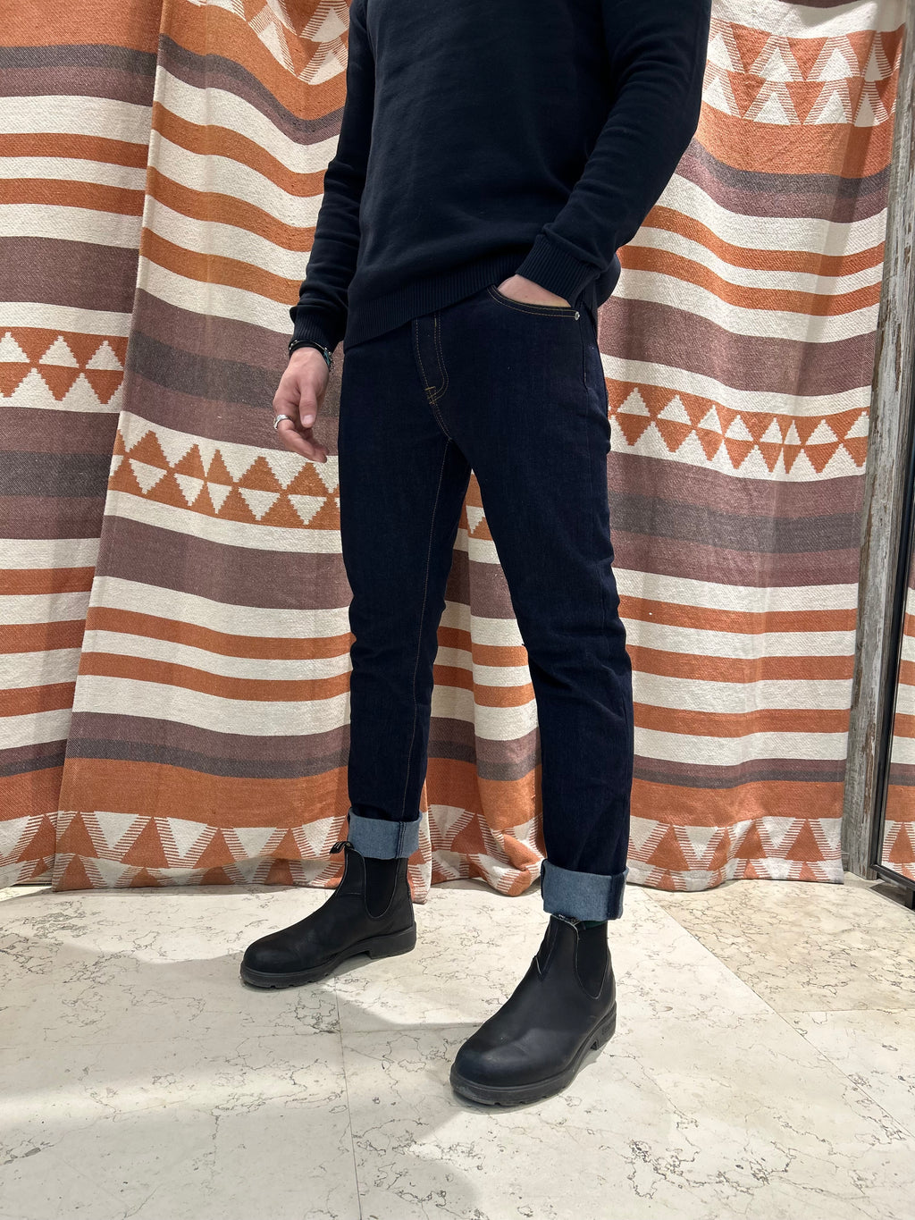 Jeans Warren Webber slim fit blu scuro
