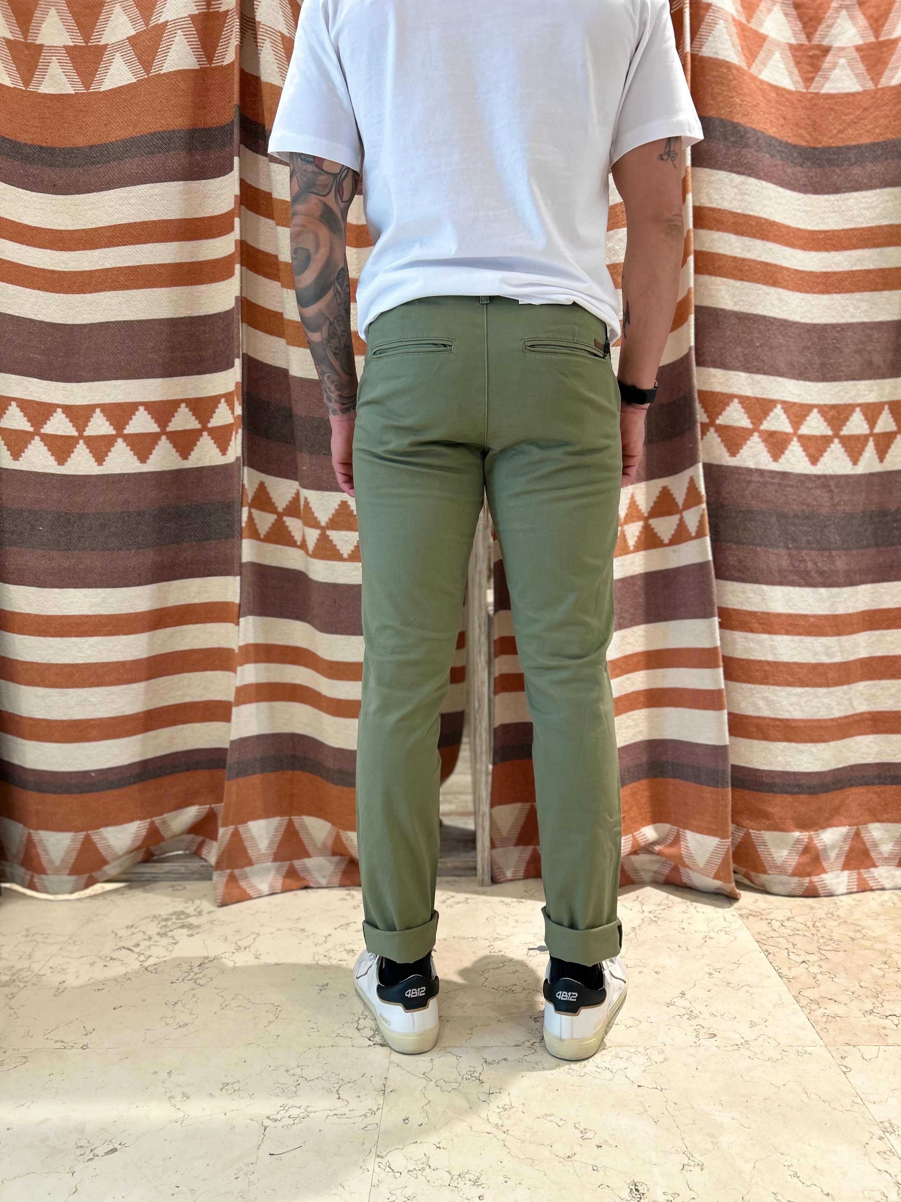 Pantalone JACK & JONES Slim fit verde
