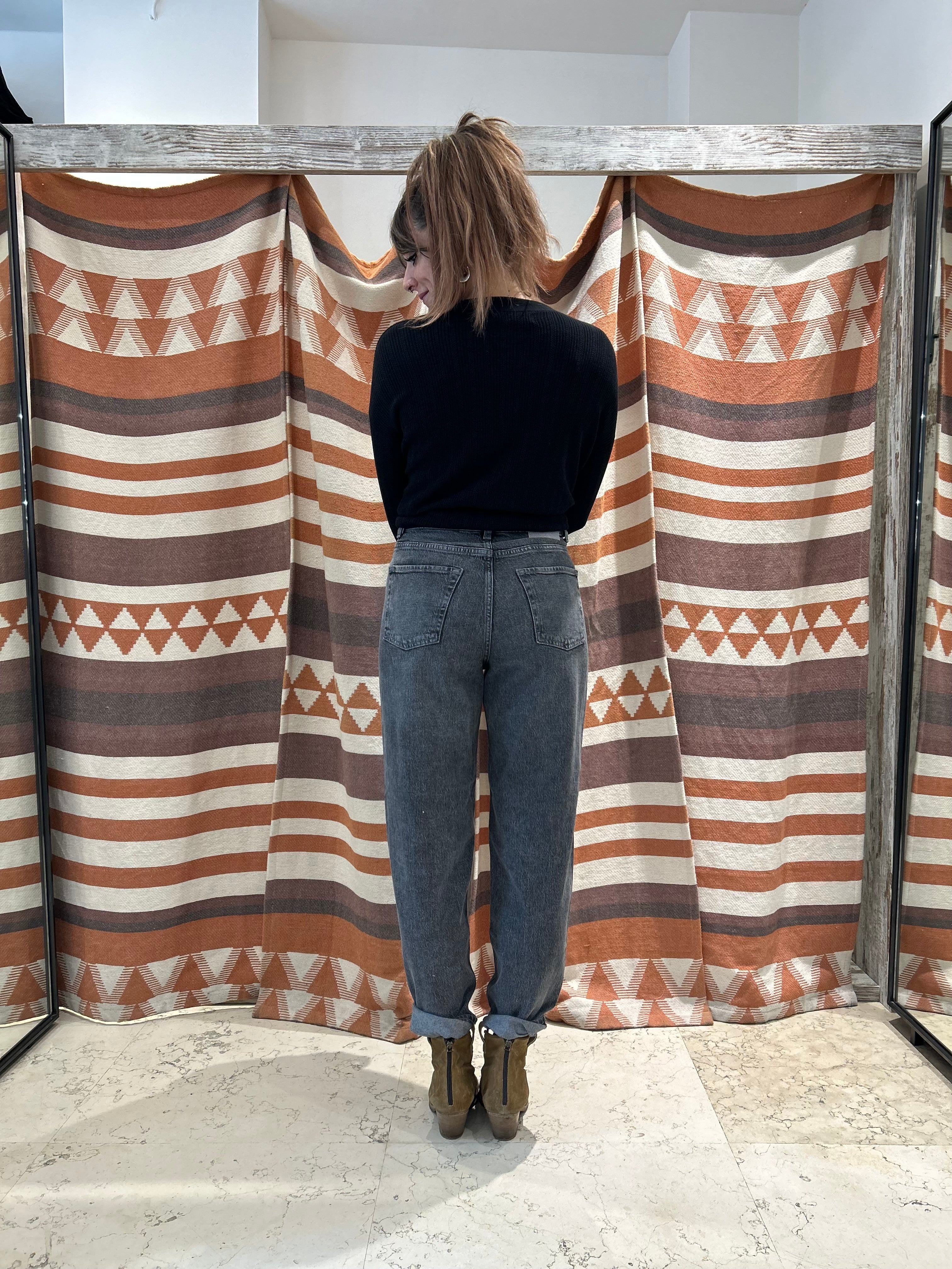 Jeans Mom Fit Grigio JJXX