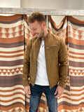 Giubbotto ecopelle scamosciato cognac Jack & Jones