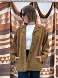 Giacca JJXX scamosciato cognac