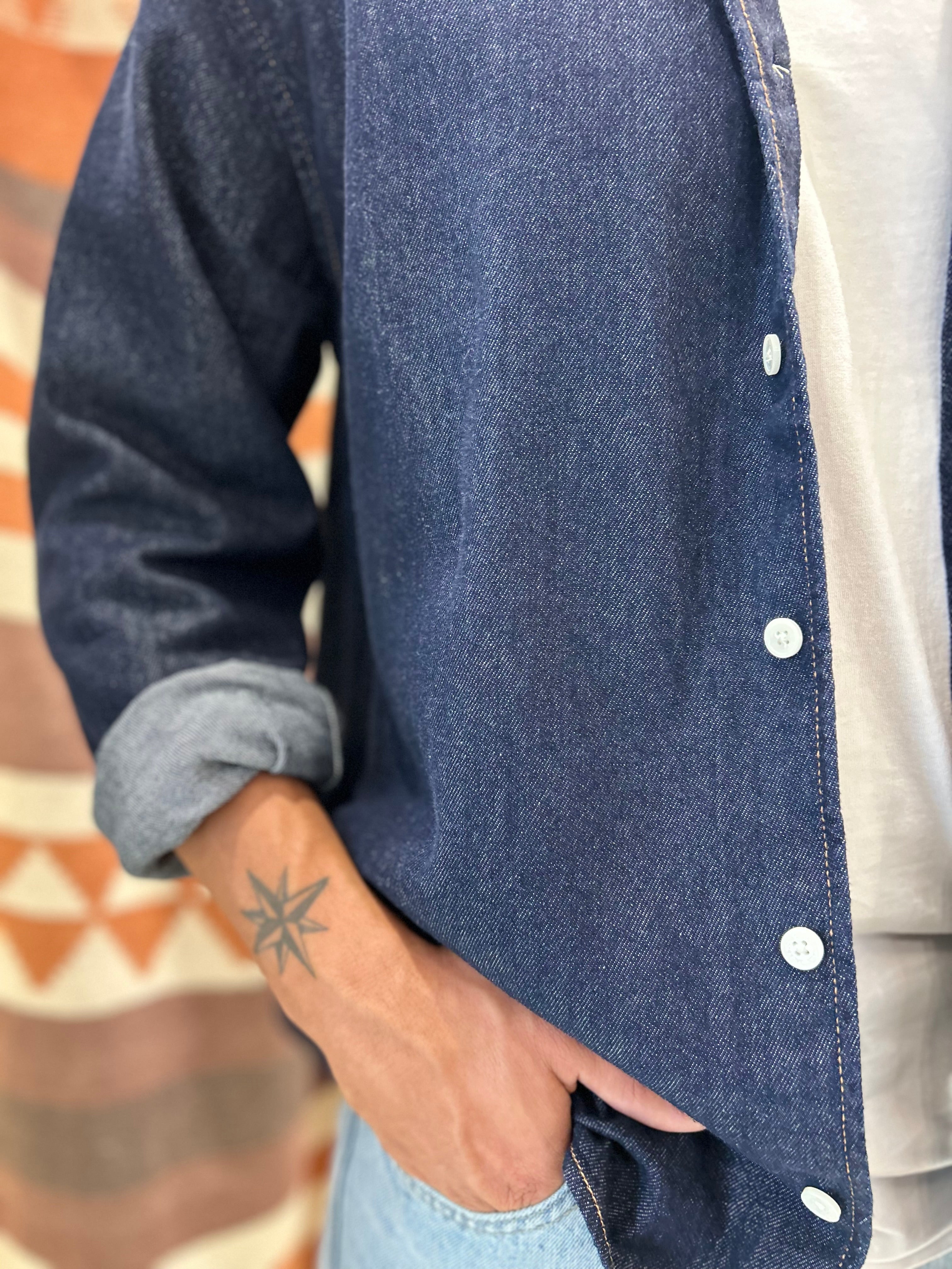 Camicia in denim Jack & Jones blu scuro