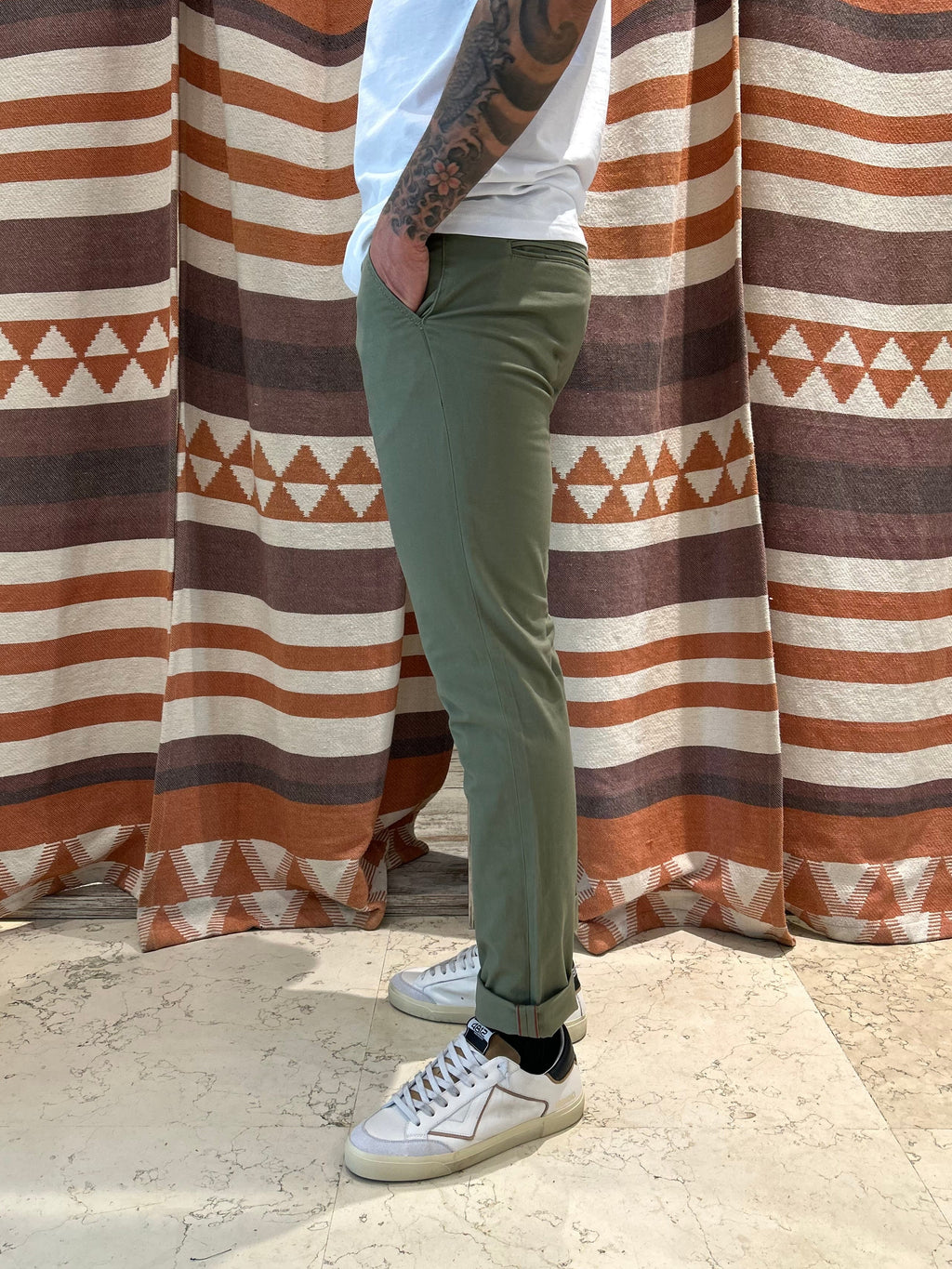 Pantalone JACK & JONES Slim fit verde