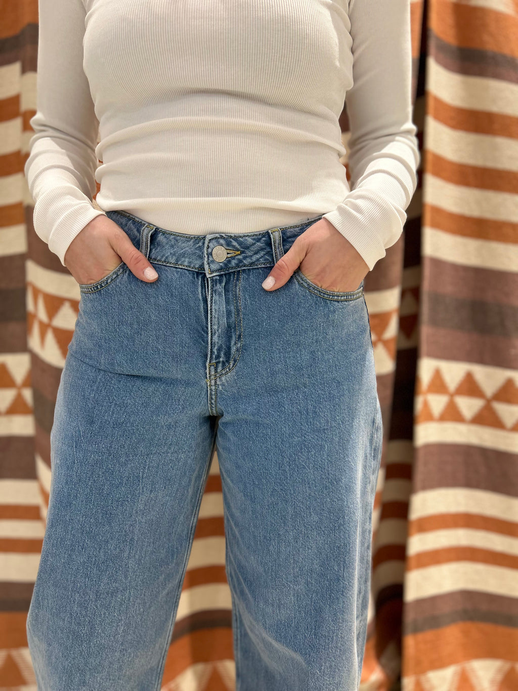 Jeans JJXX barrel fit blu medio