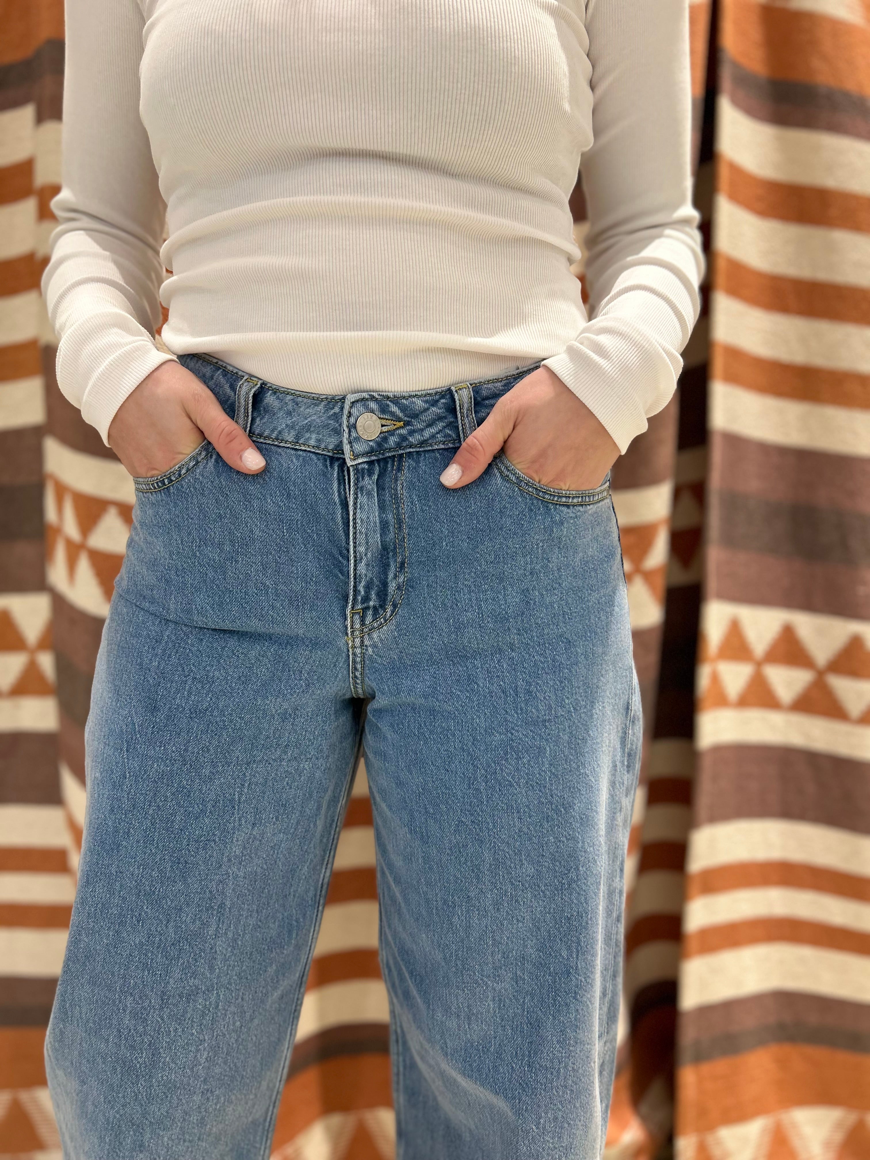 Jeans JJXX barrel fit blu medio