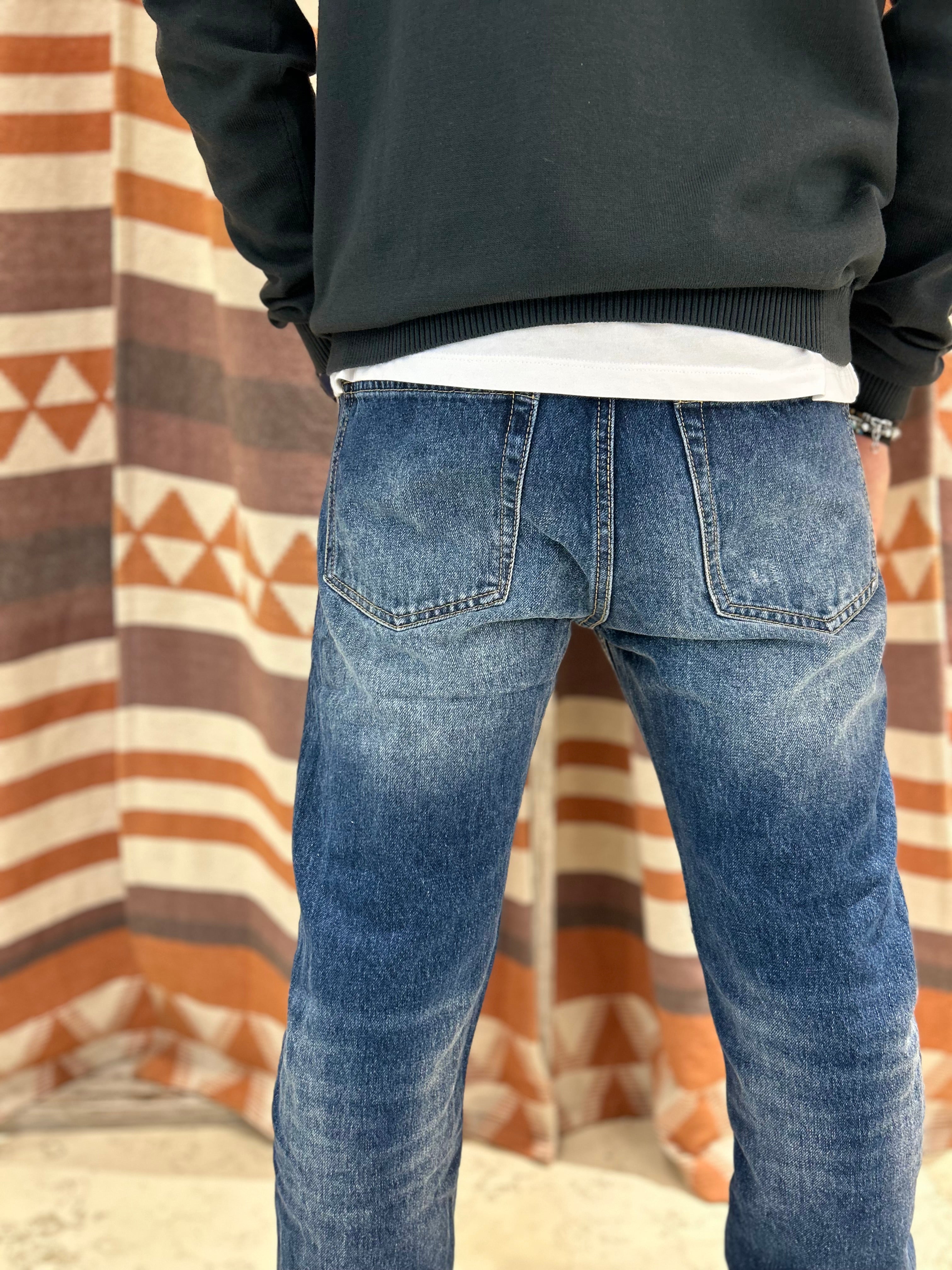 Jeans cropped Warren Webber blu scuro