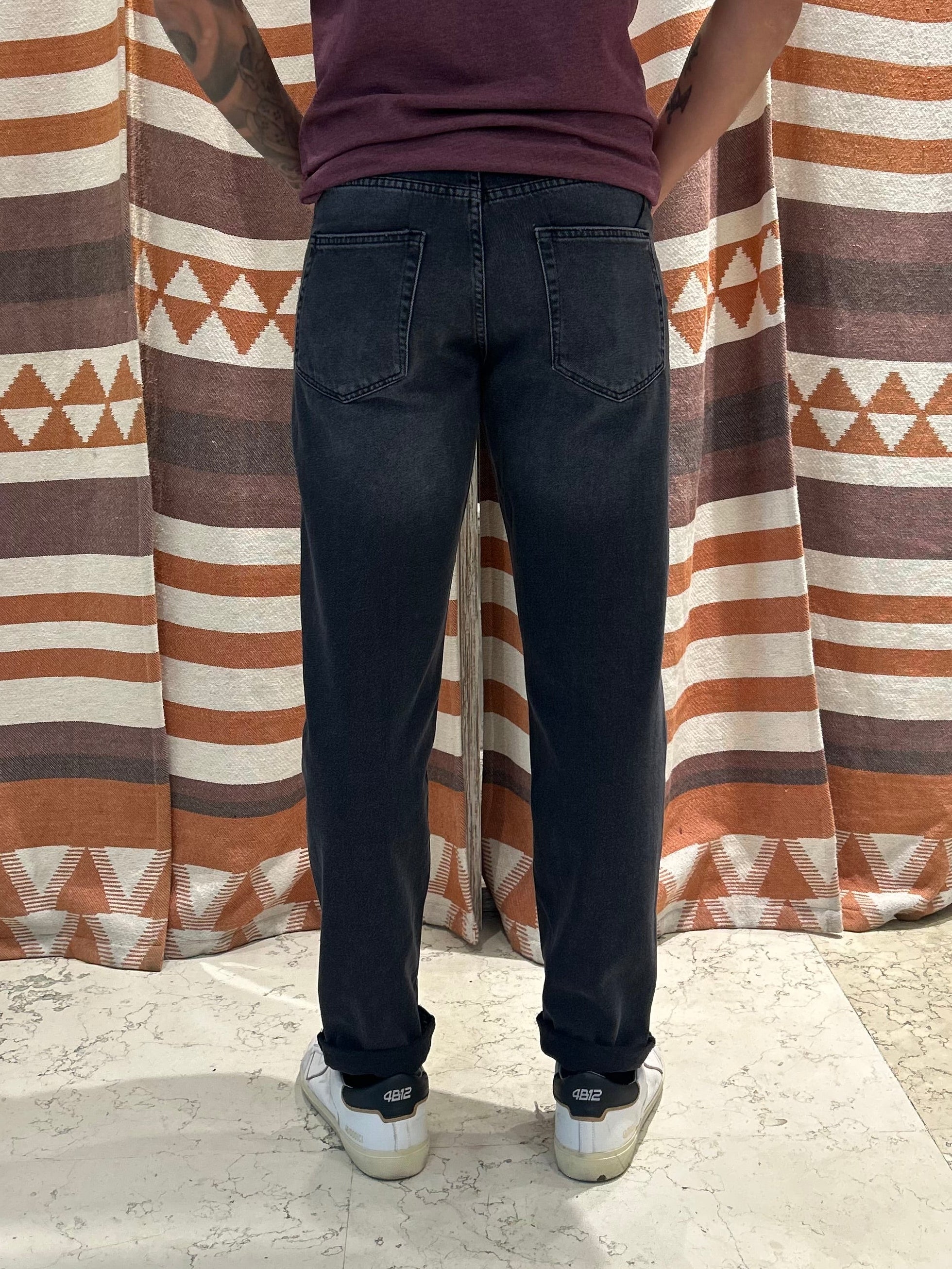 Jeans tapered loose Only & Sons nero invecchiato