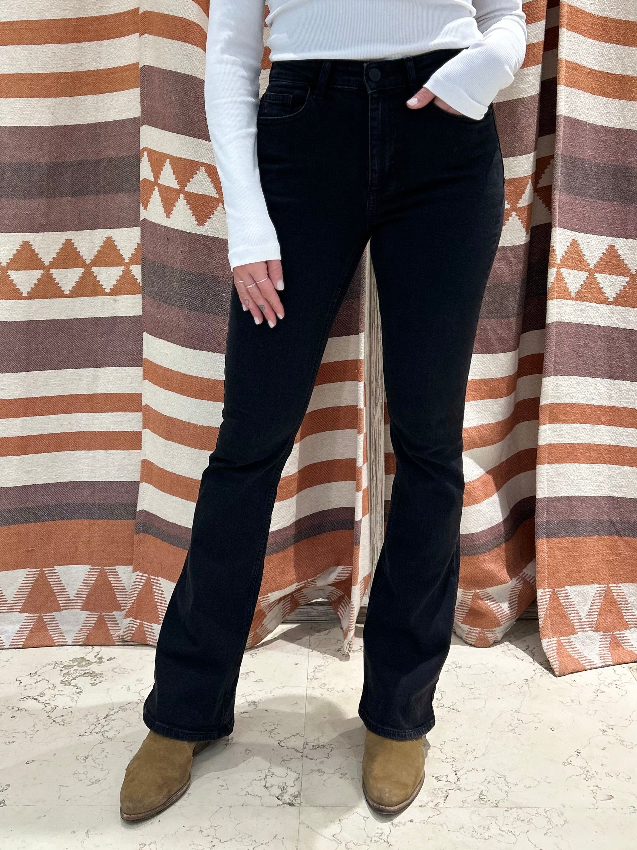 Jeans flared VILA nero