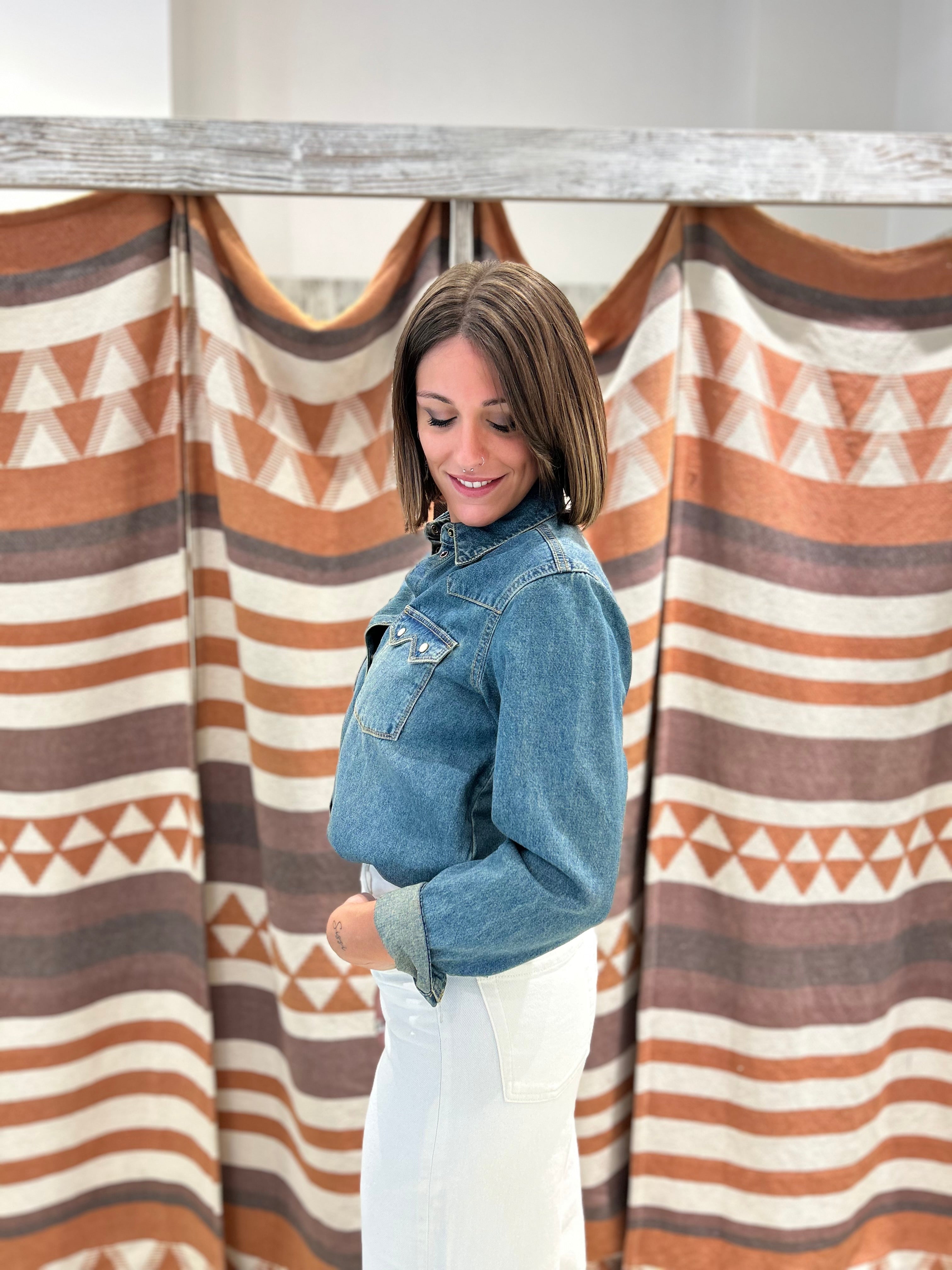 Camicia di jeans JJXX blu medio