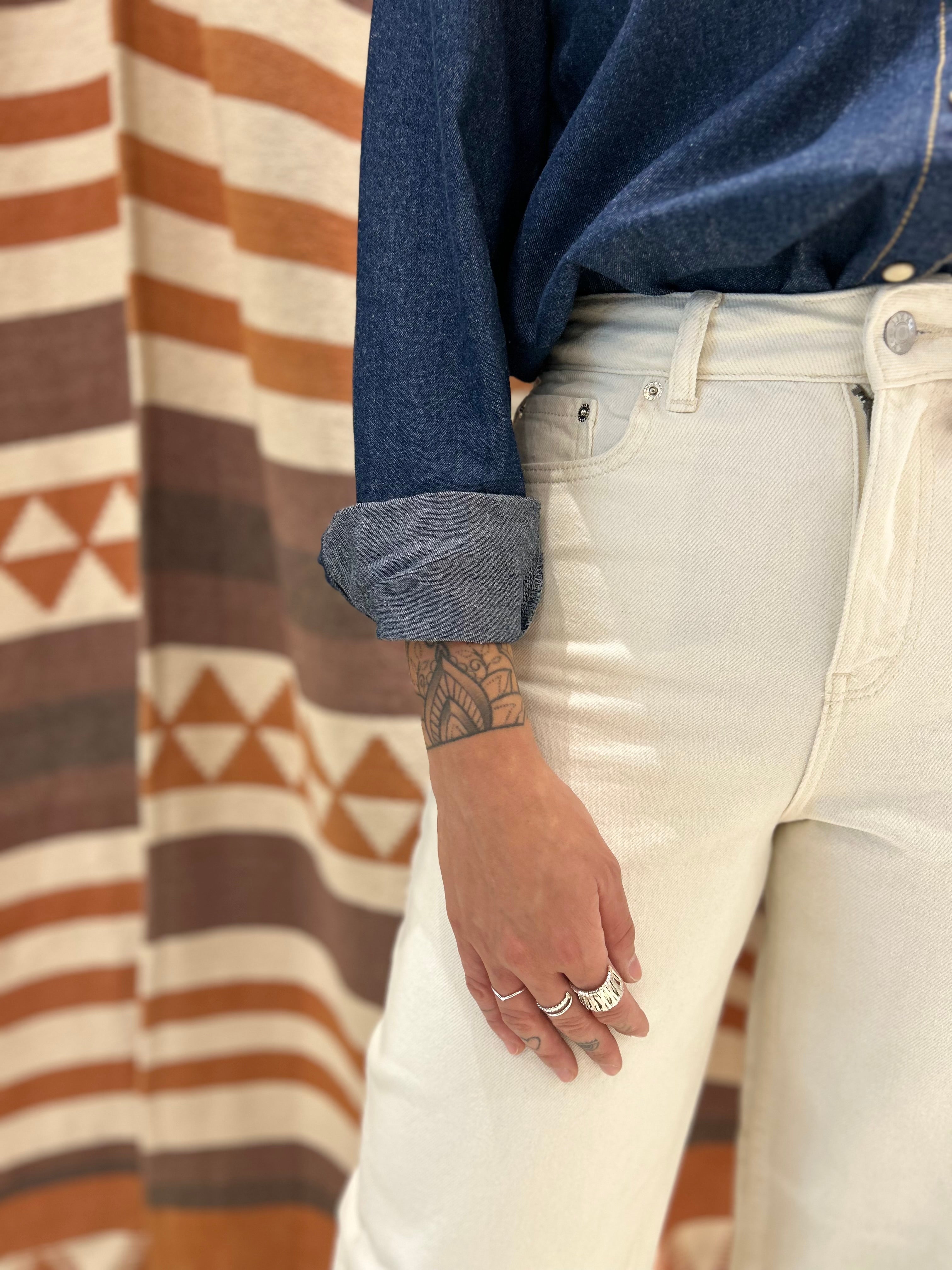 Camicia di jeans JJXX blu scuro