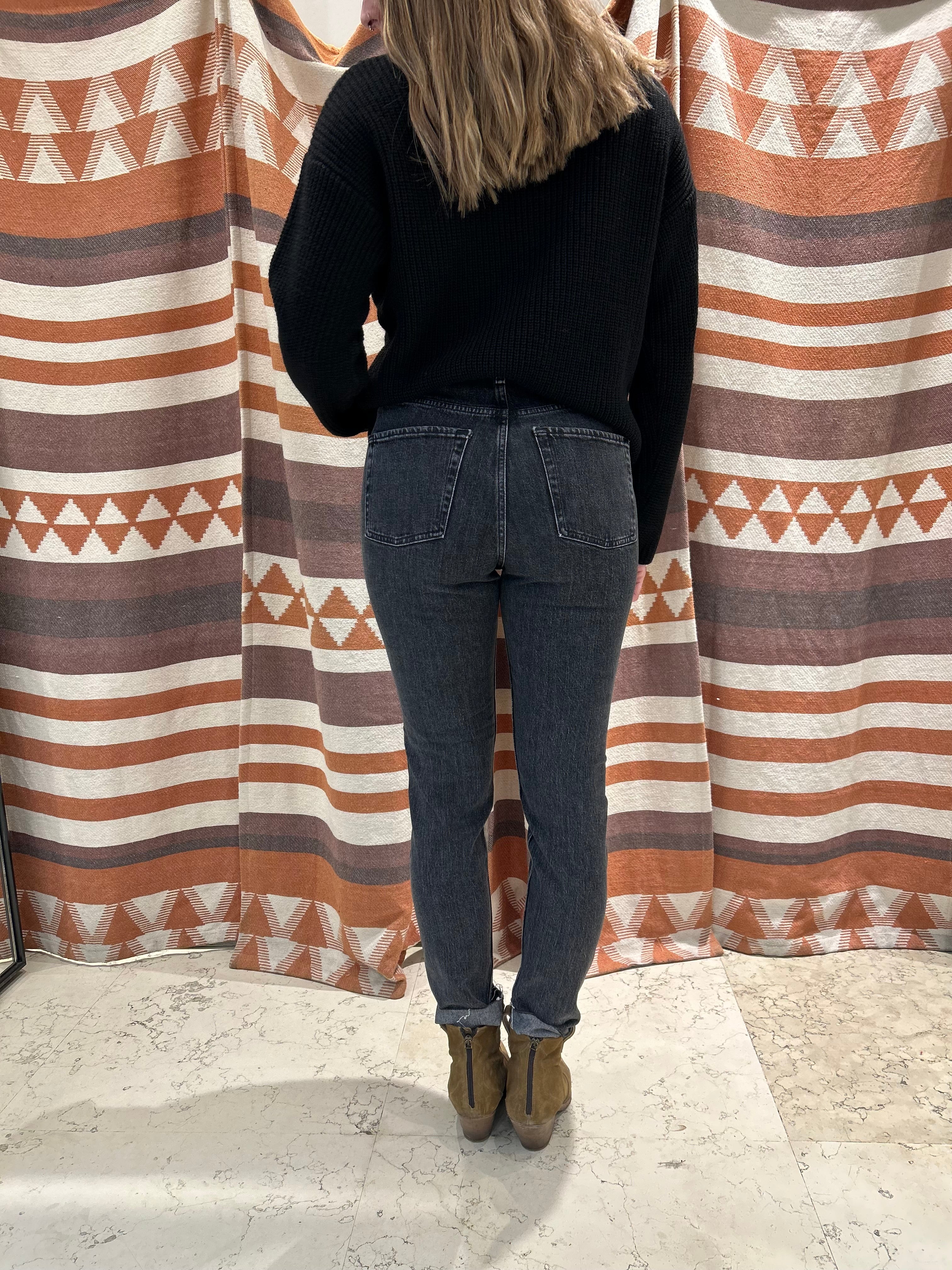 Jeans slim fit Jjxx grigio scuro taglio vivo