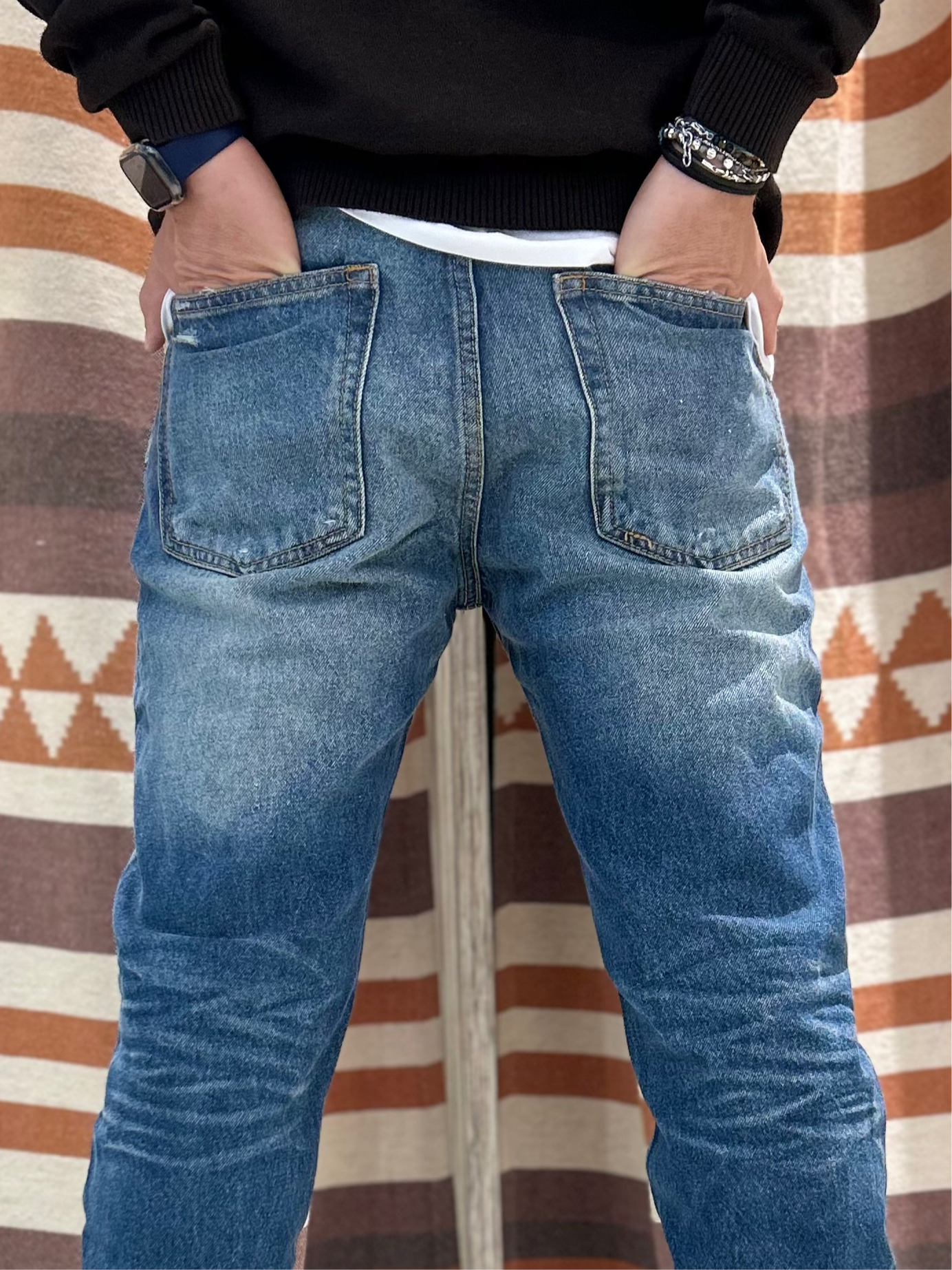 Jeans cropped Warren Webber blu medio