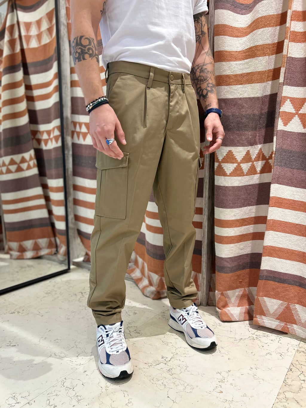 Pantalone cargo comfort beige Jack & Jones