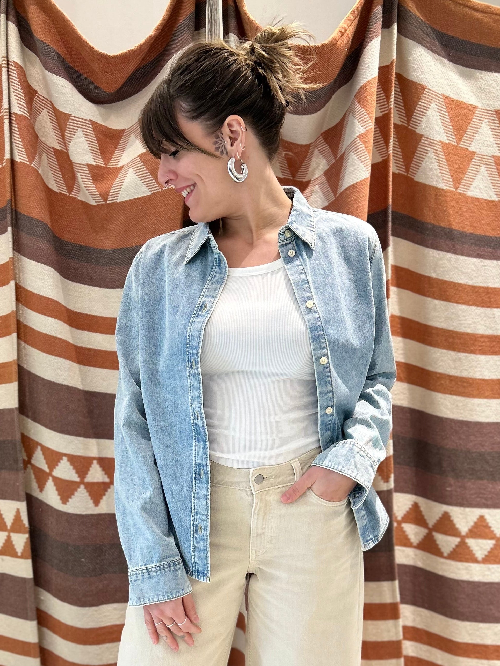 Camicietta in denim JJXX chiara