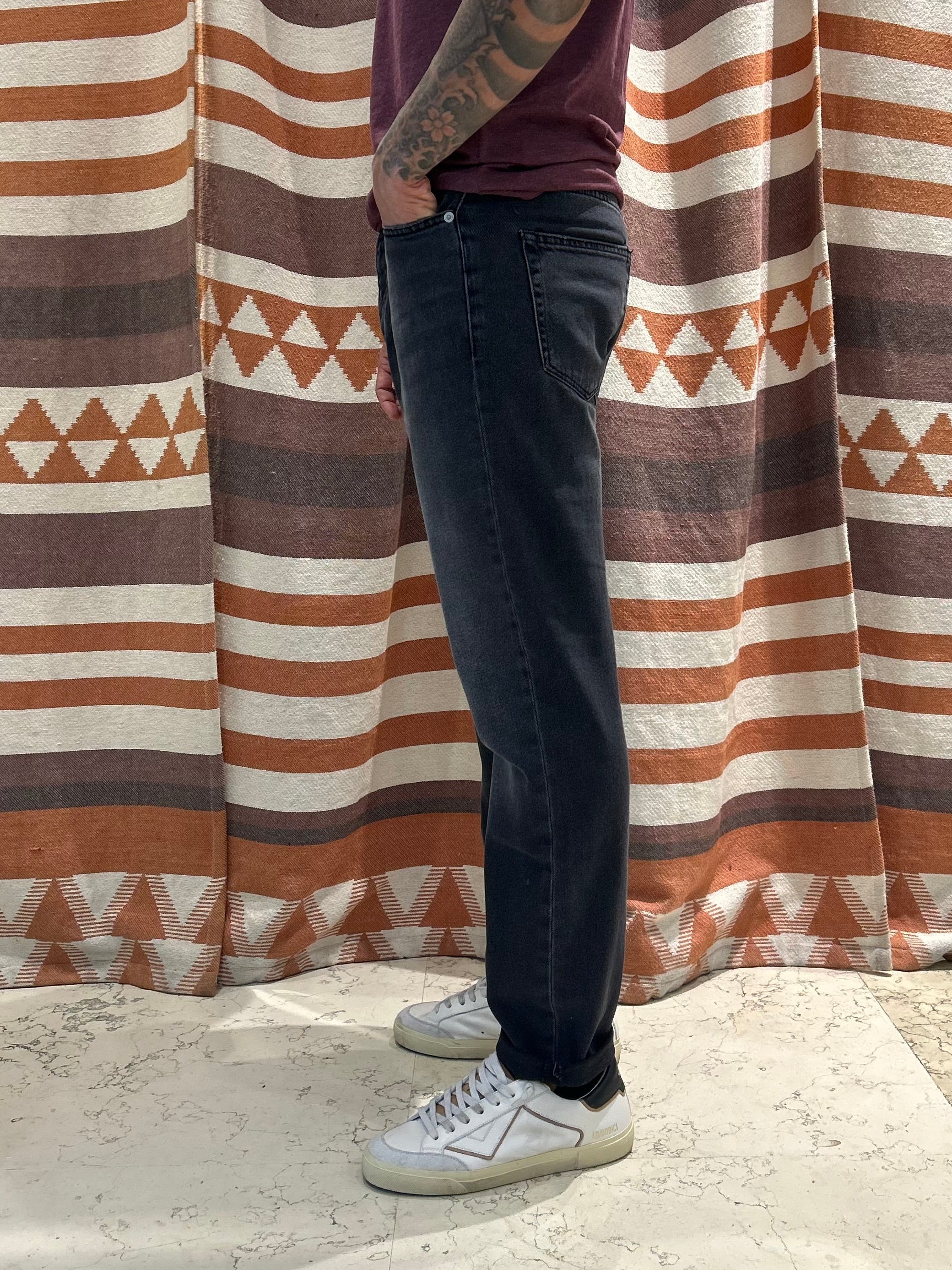 Jeans tapered loose Only & Sons nero invecchiato
