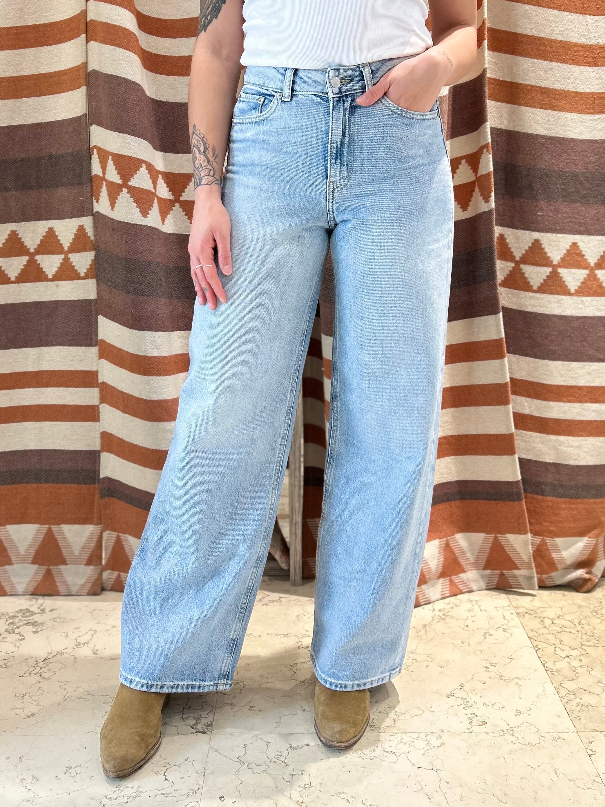 Jeans JJXX palazzo azzurro chiaro