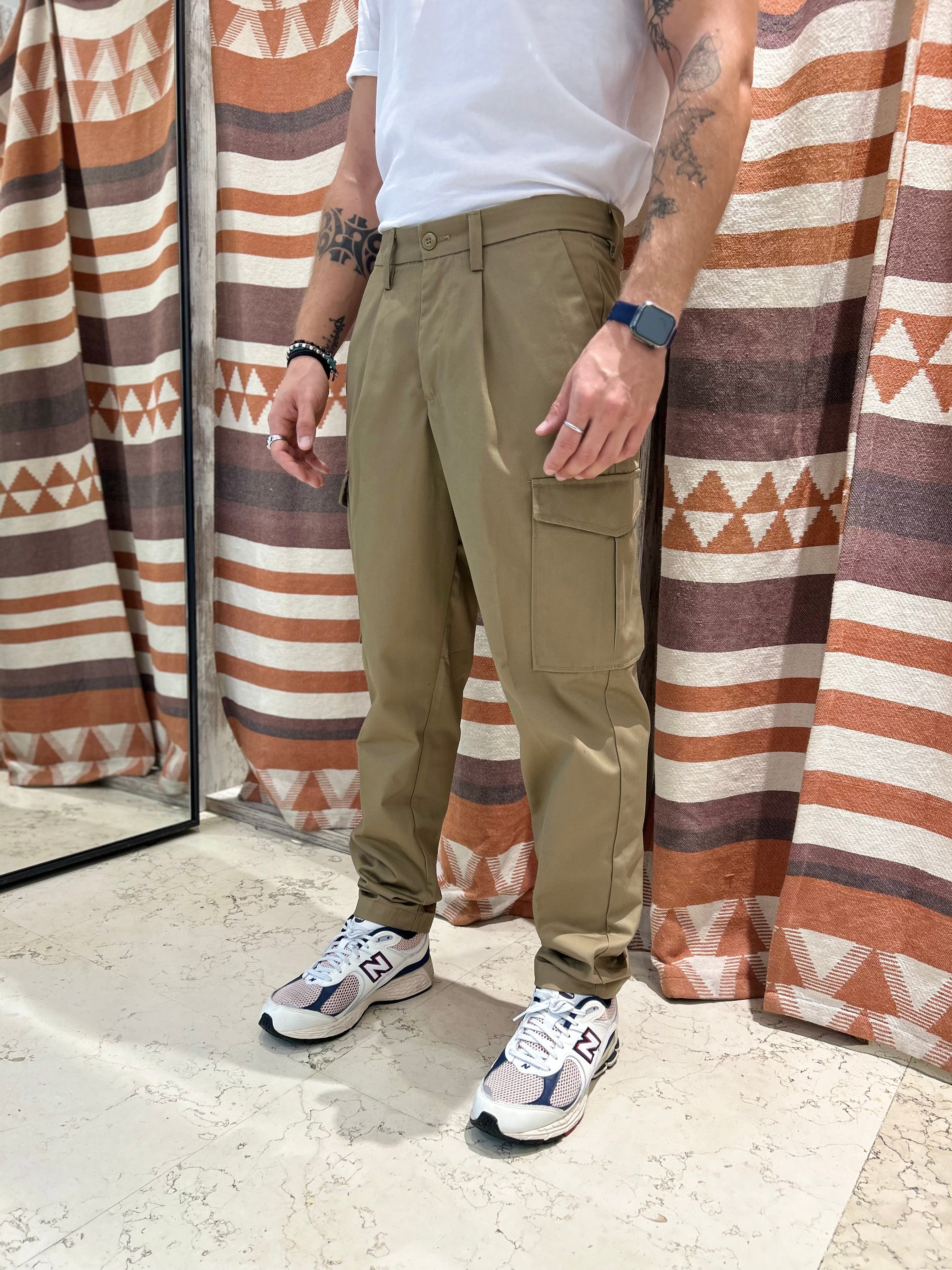 Pantalone cargo comfort beige Jack & Jones