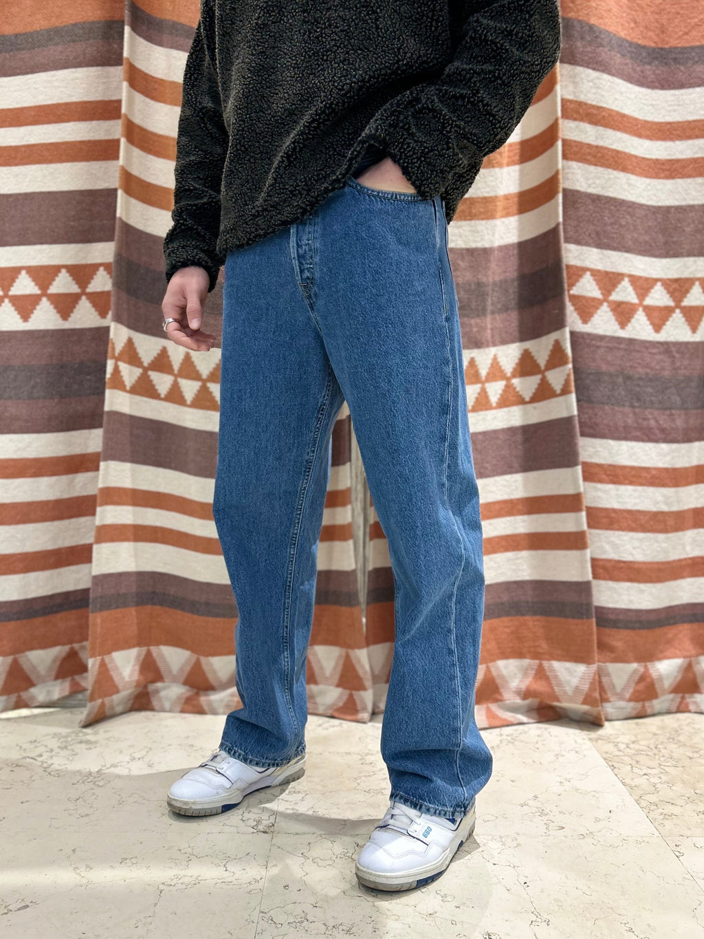Jeans baggy Jack & Jones blu medio