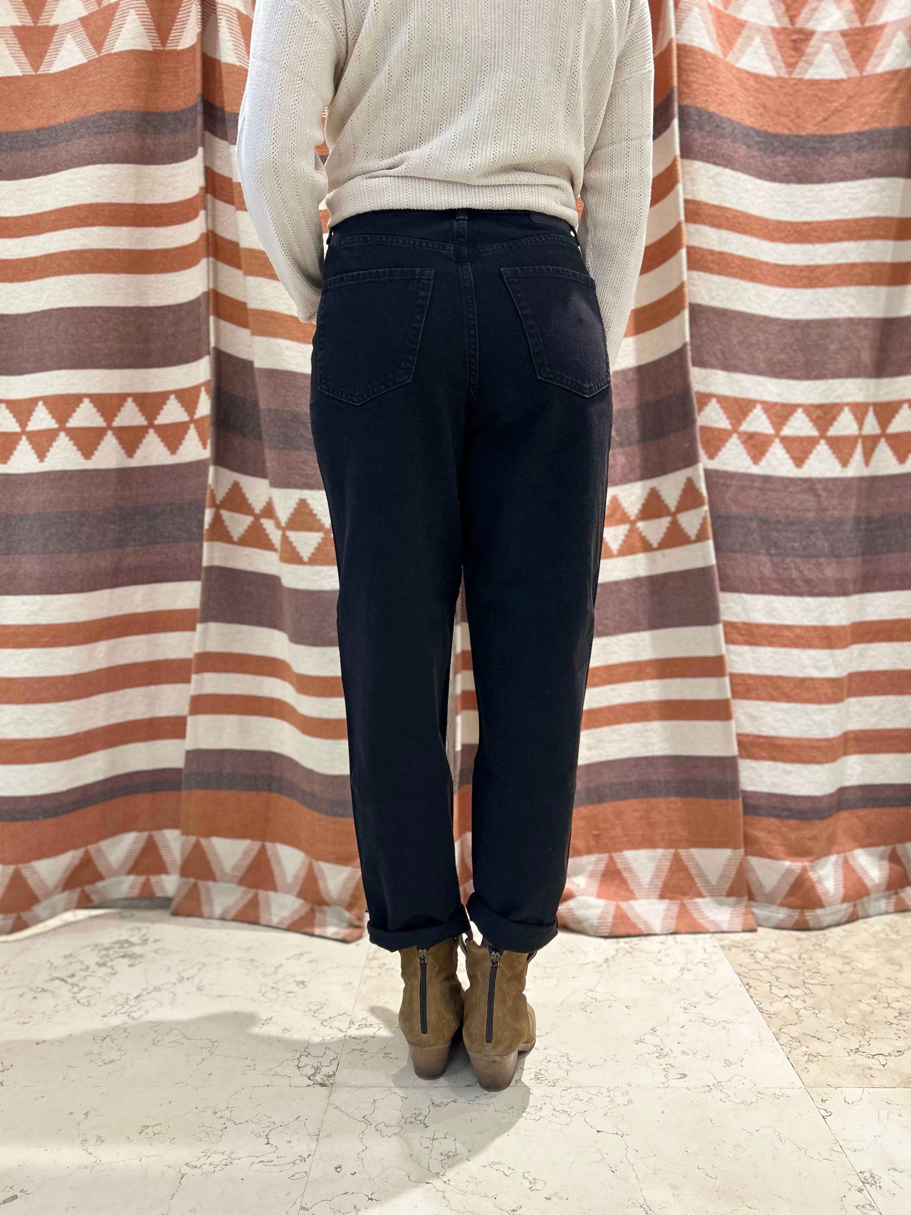 Jeans Mom Fit Nero JJXX