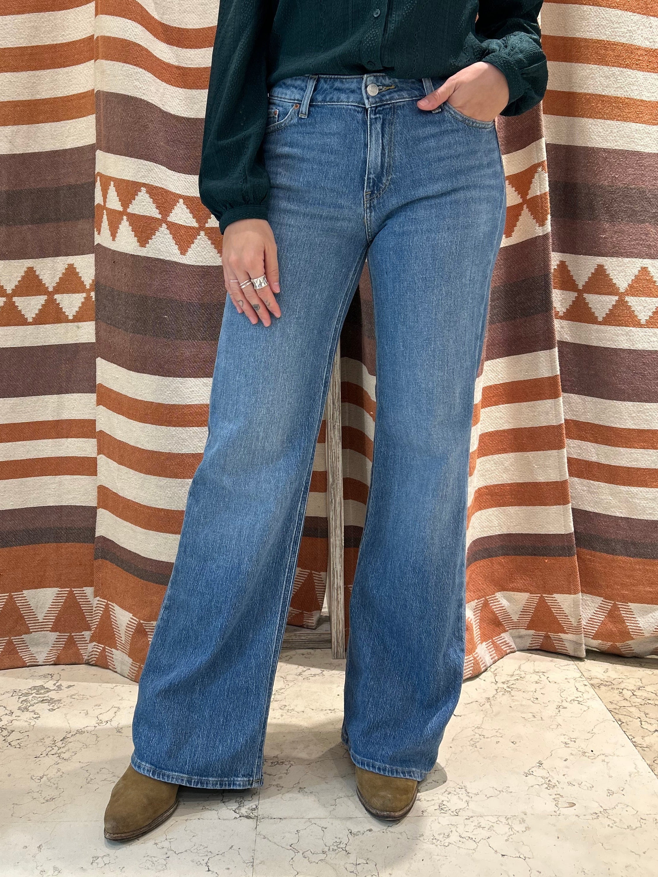 Jeans JJXX flared blu medio