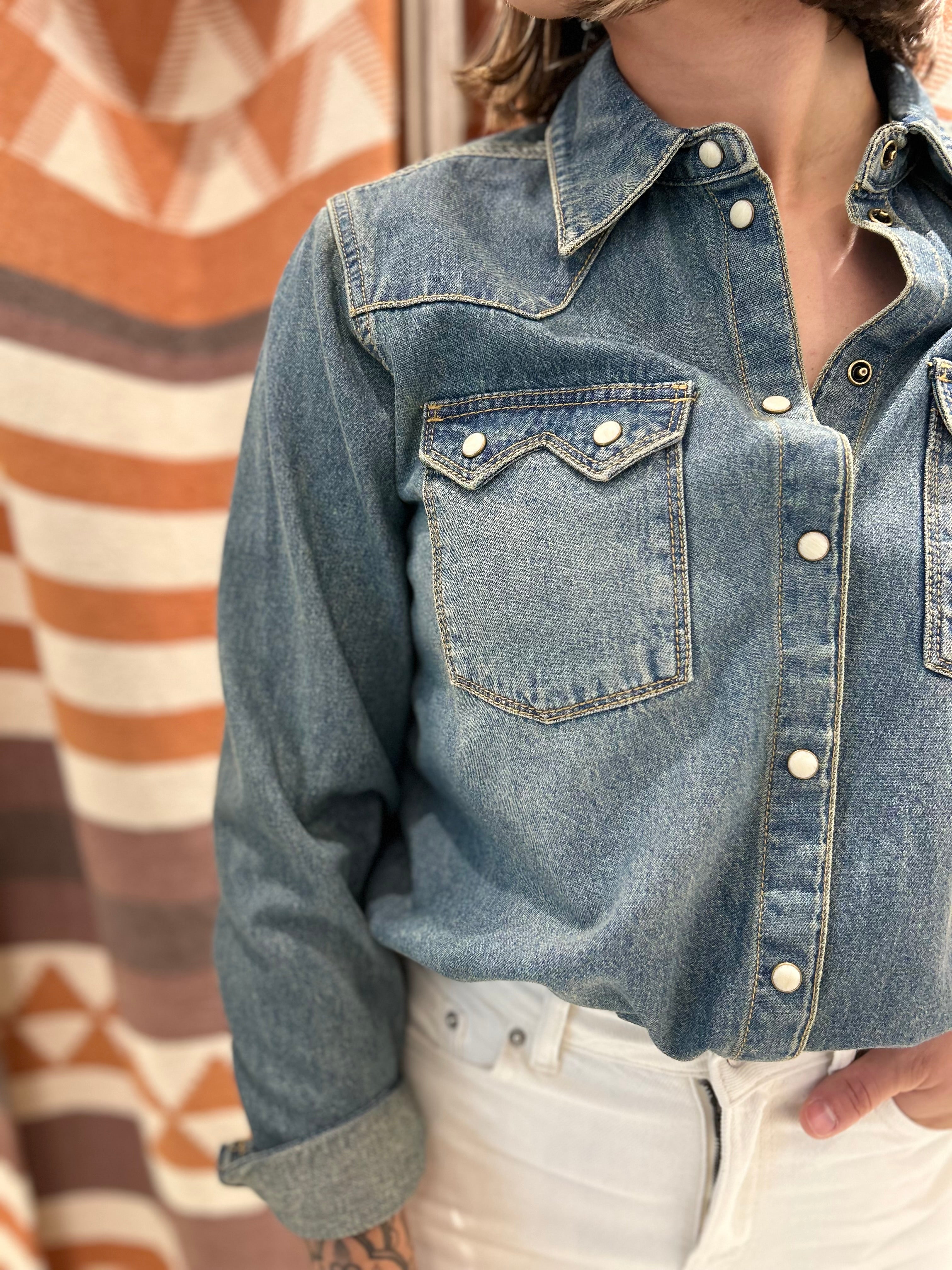 Camicia di jeans JJXX blu medio