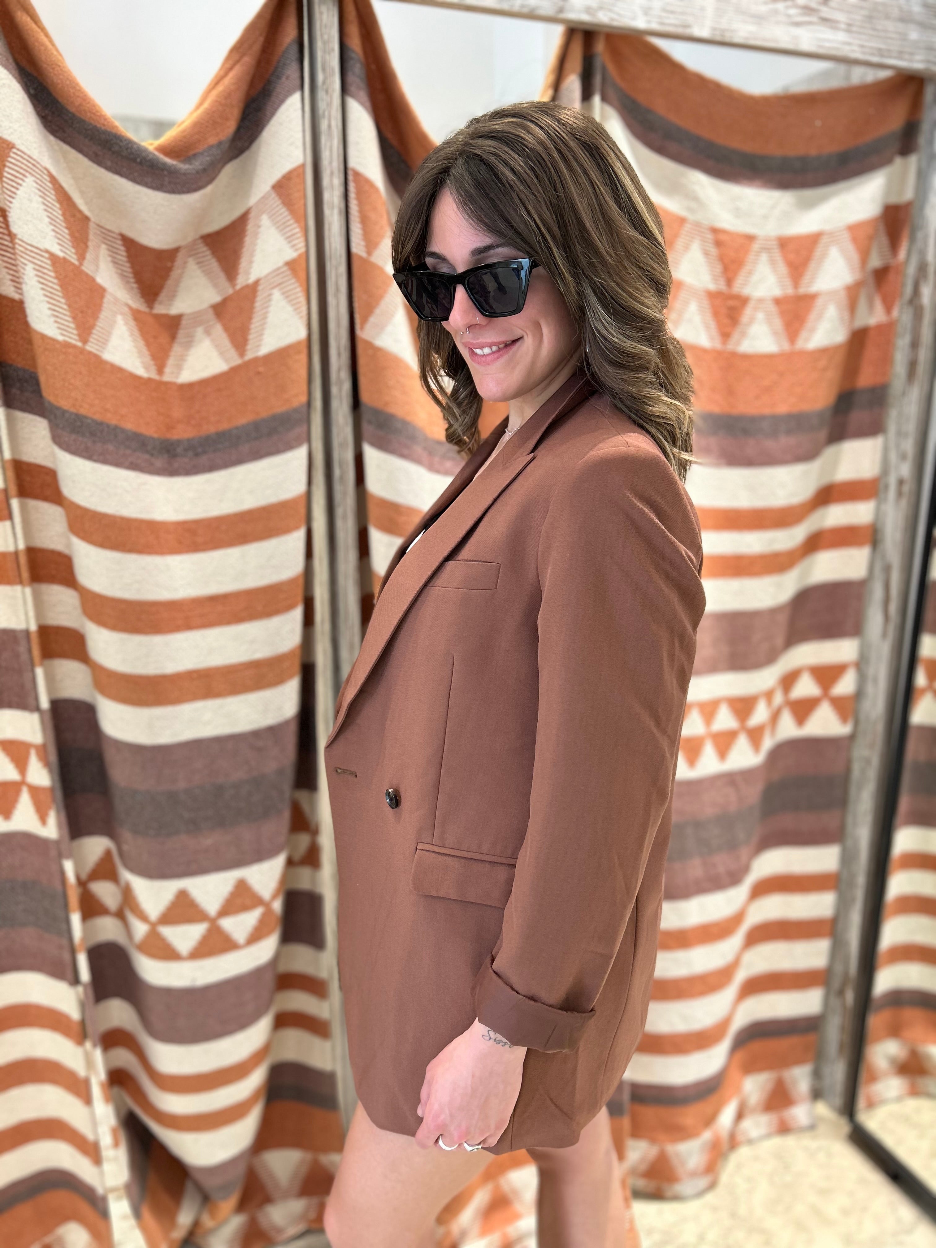 Giacca Oversize JJXX Tabacco