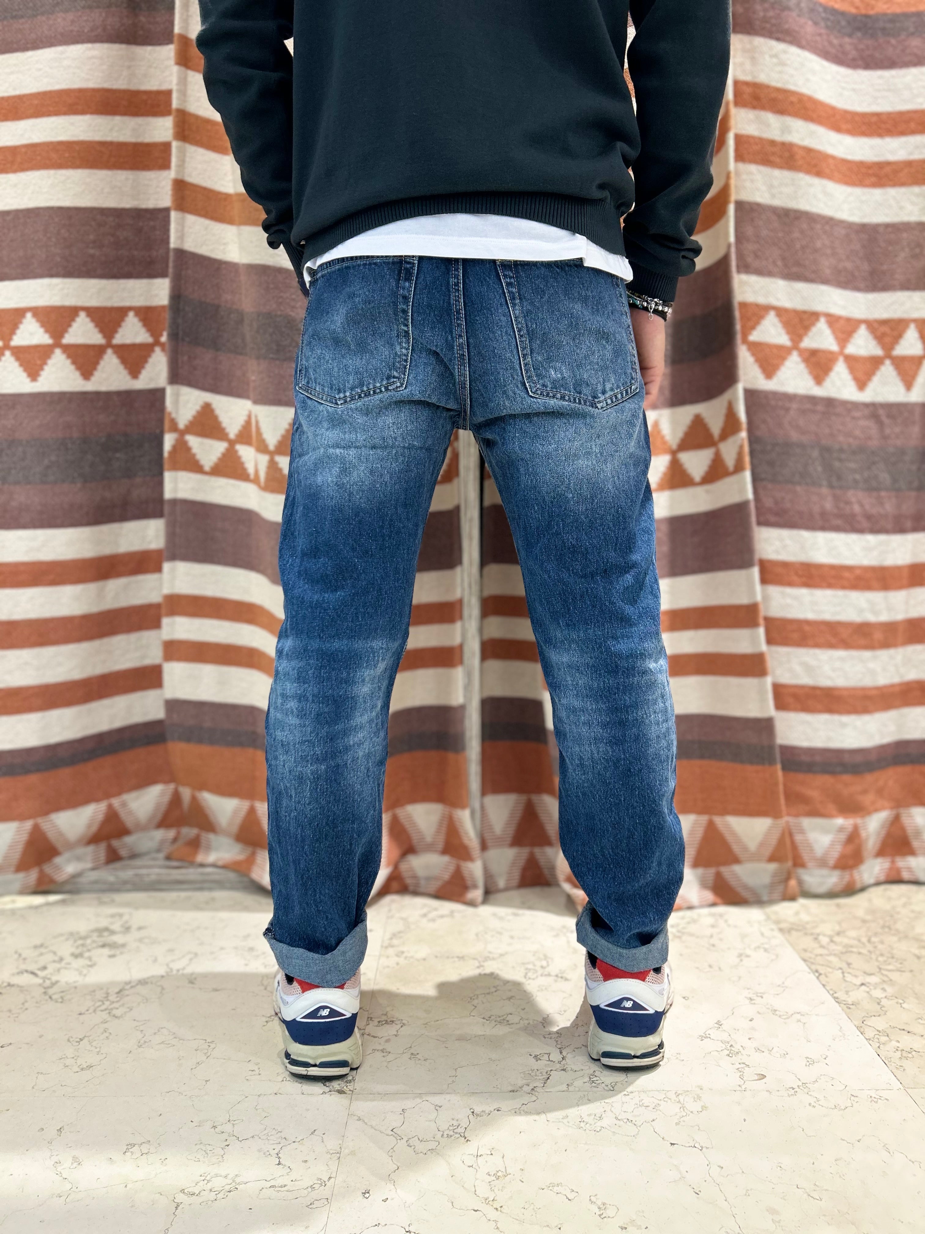 Jeans cropped Warren Webber blu scuro