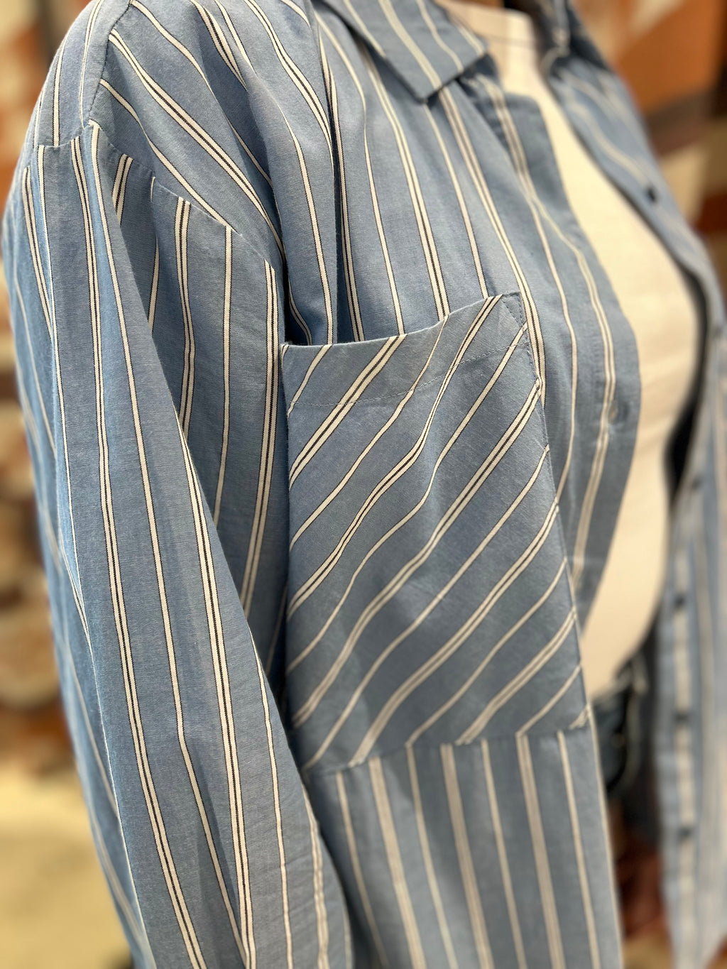 Camicia oversize JJXX righe