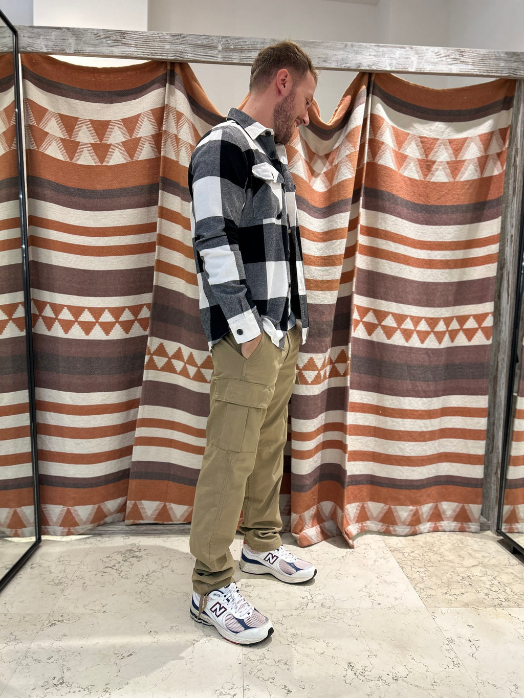 Pantalone cargo beige Jack & Jones