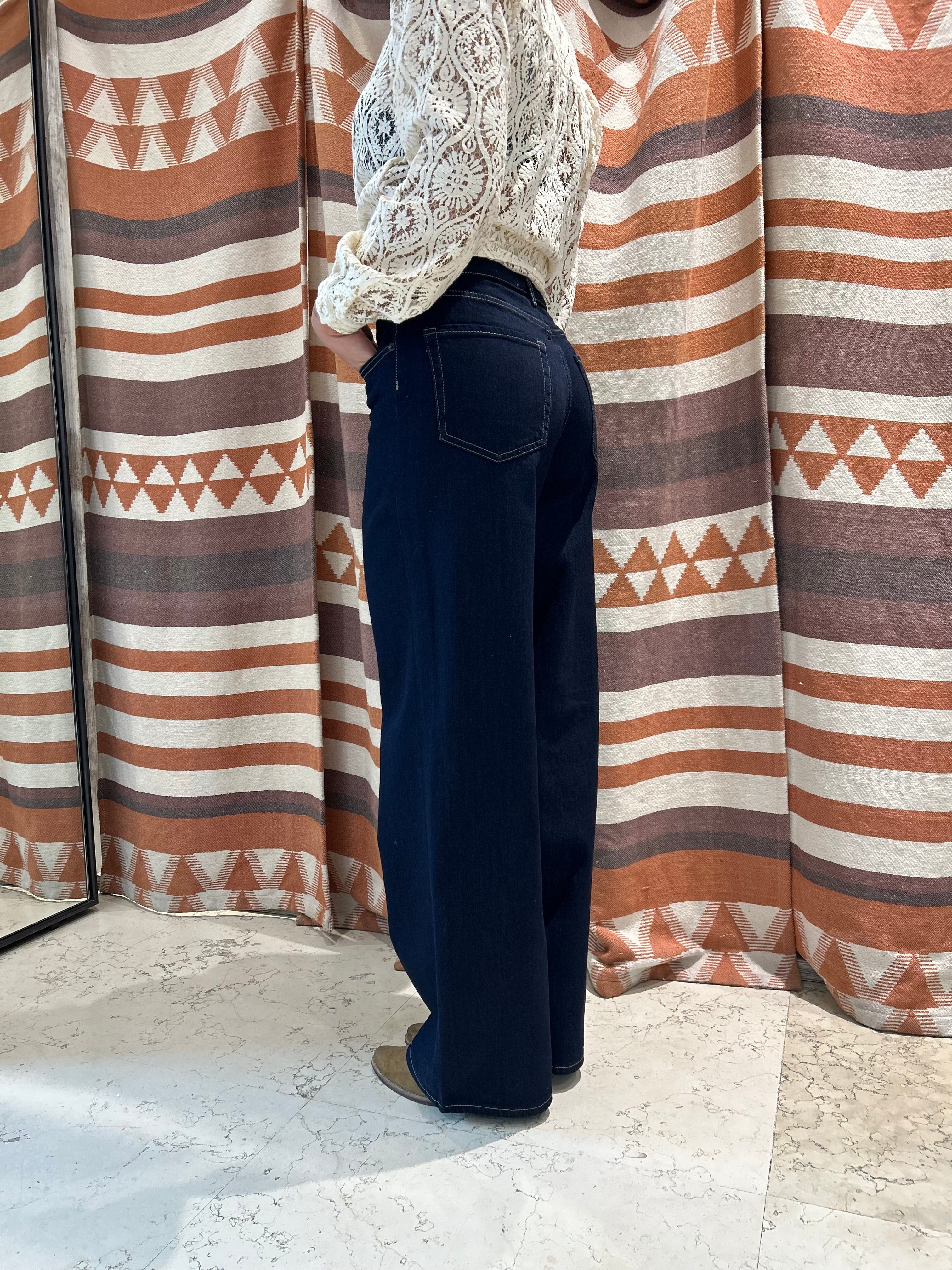 Jeans Palazzo JJXX Blu Scuro