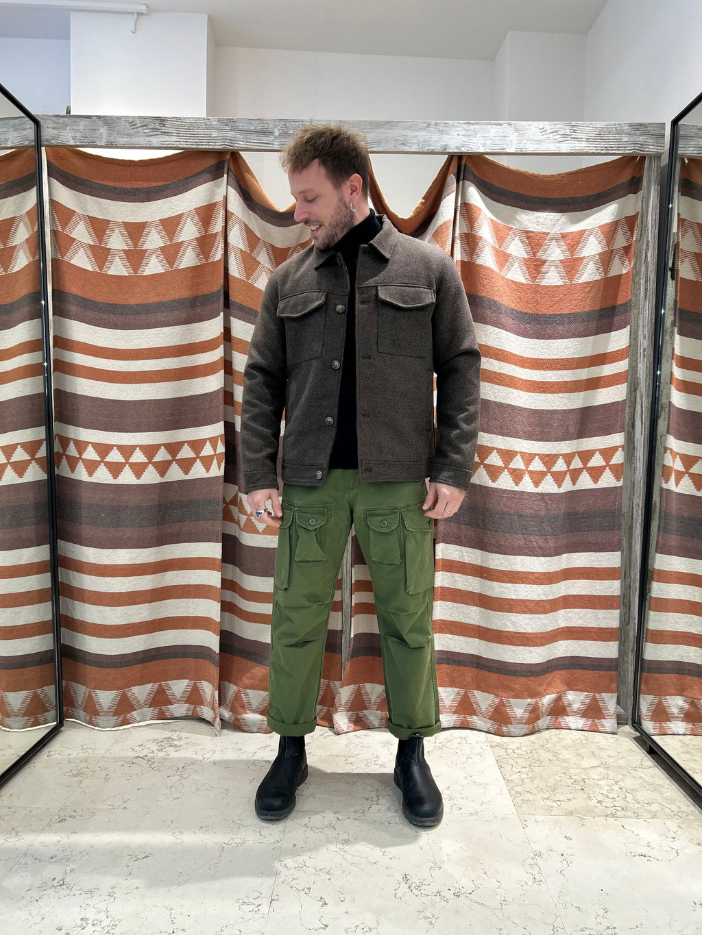 Pantalone cargo Bread & Buttons paracadutista