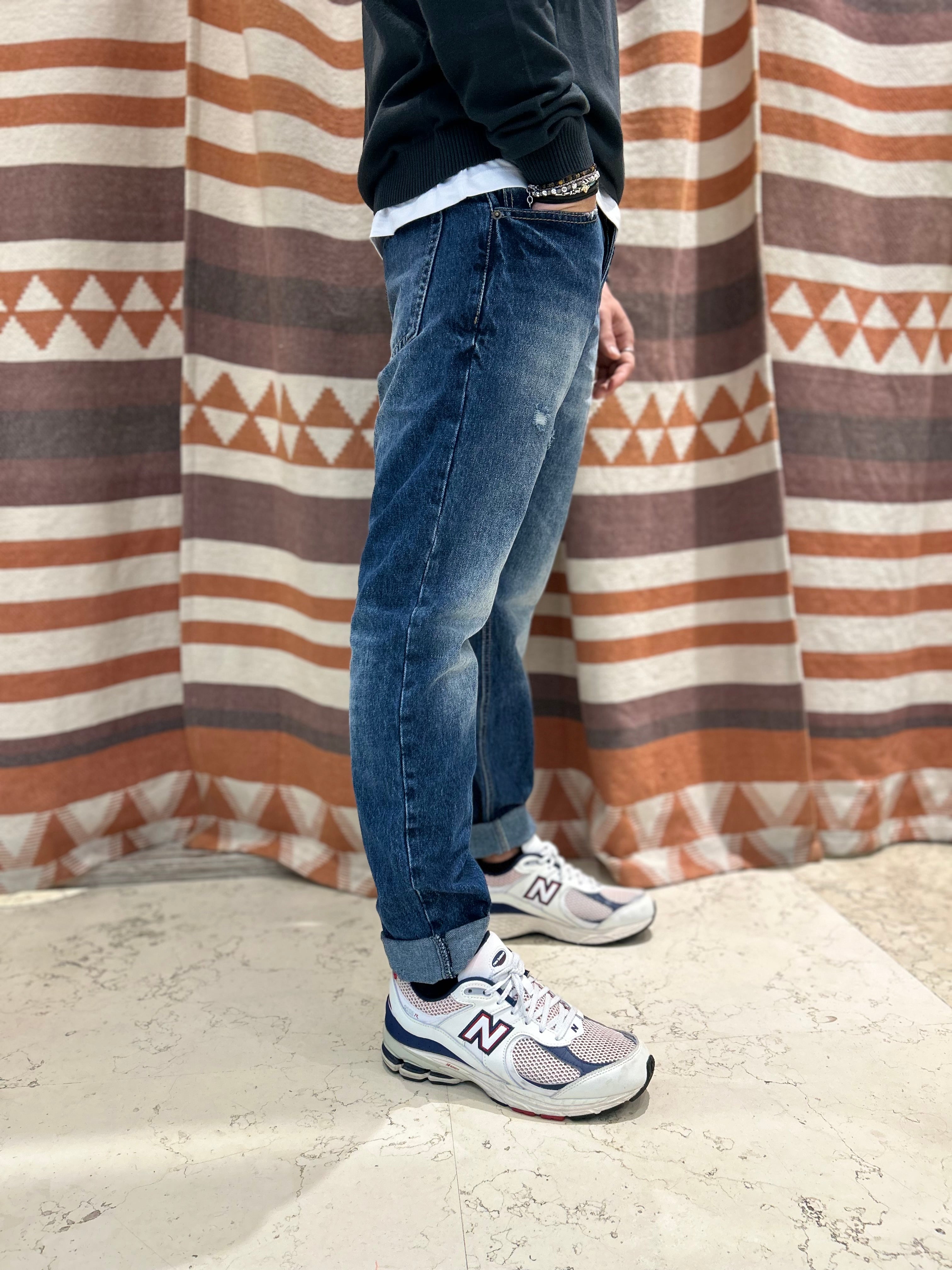 Jeans cropped Warren Webber blu scuro