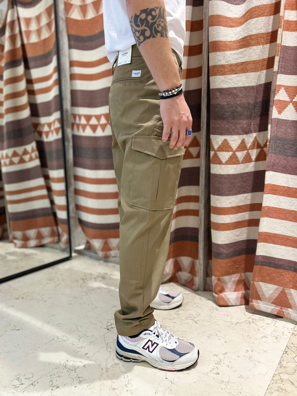 Pantalone cargo comfort beige Jack & Jones