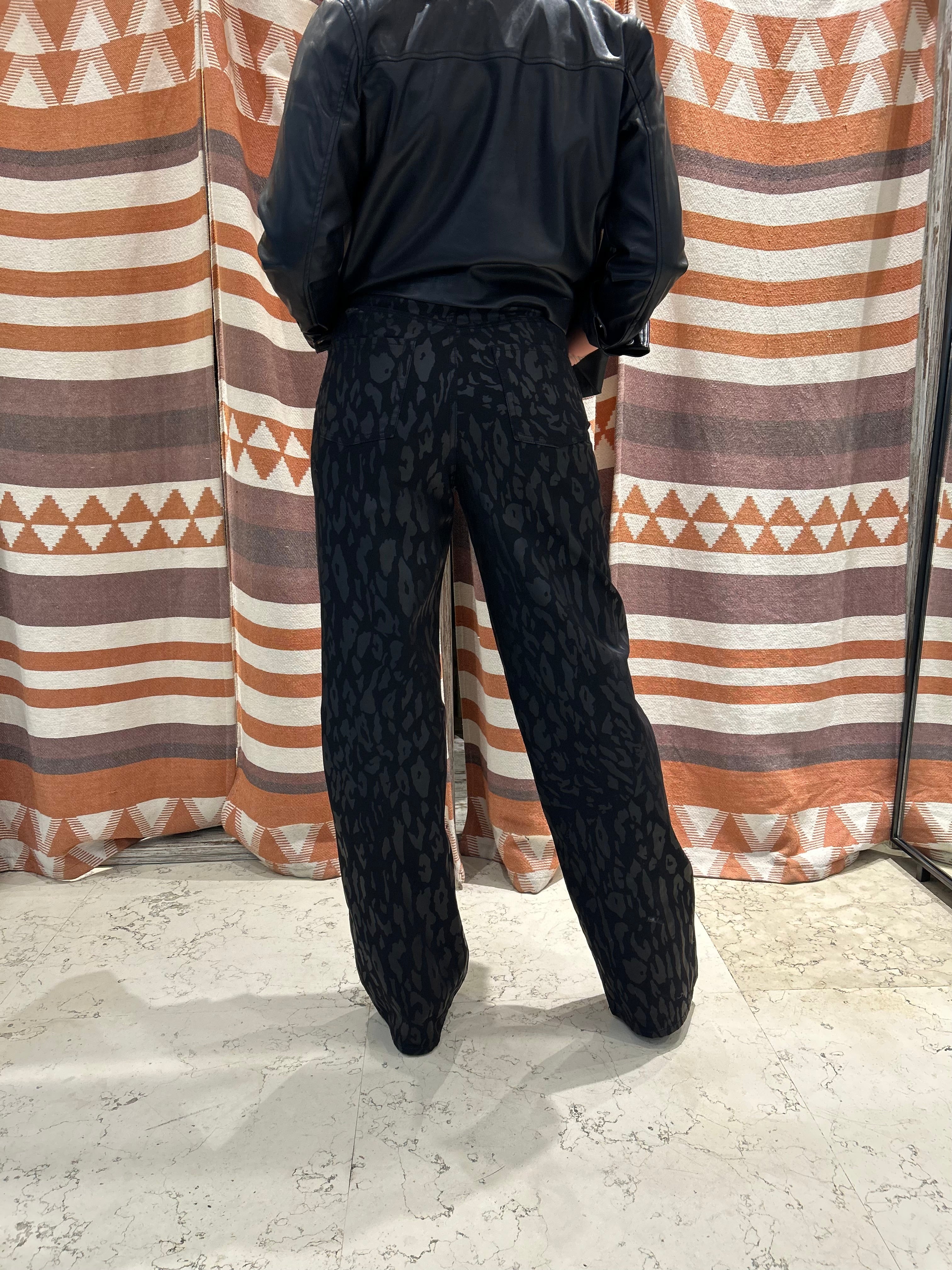 Jeans JJXX maculato nero palazzo