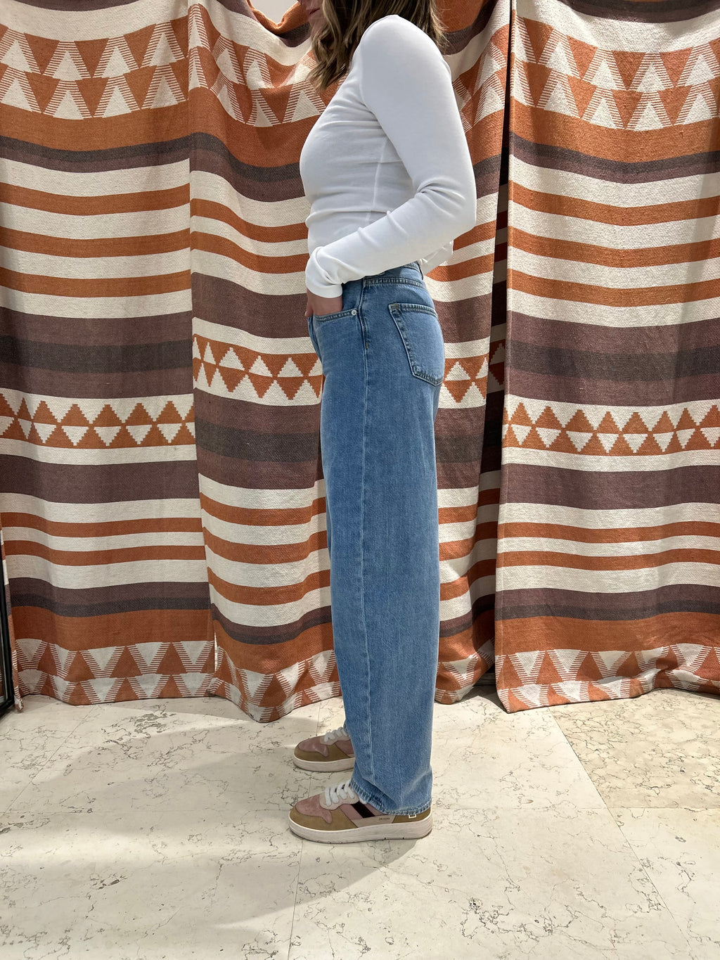 Jeans JJXX barrel fit blu medio