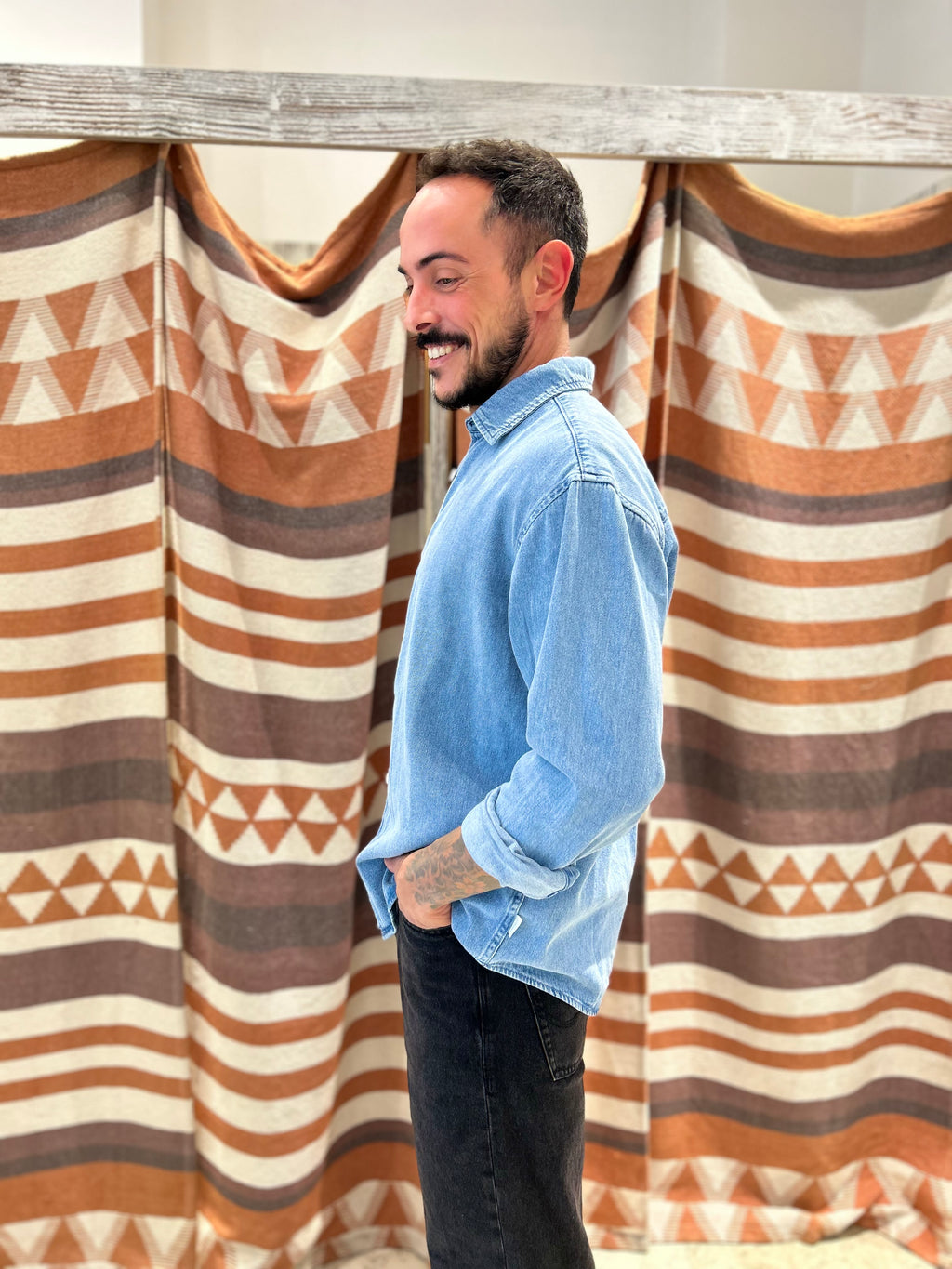 Camicia in denim Jack & Jones chiaro