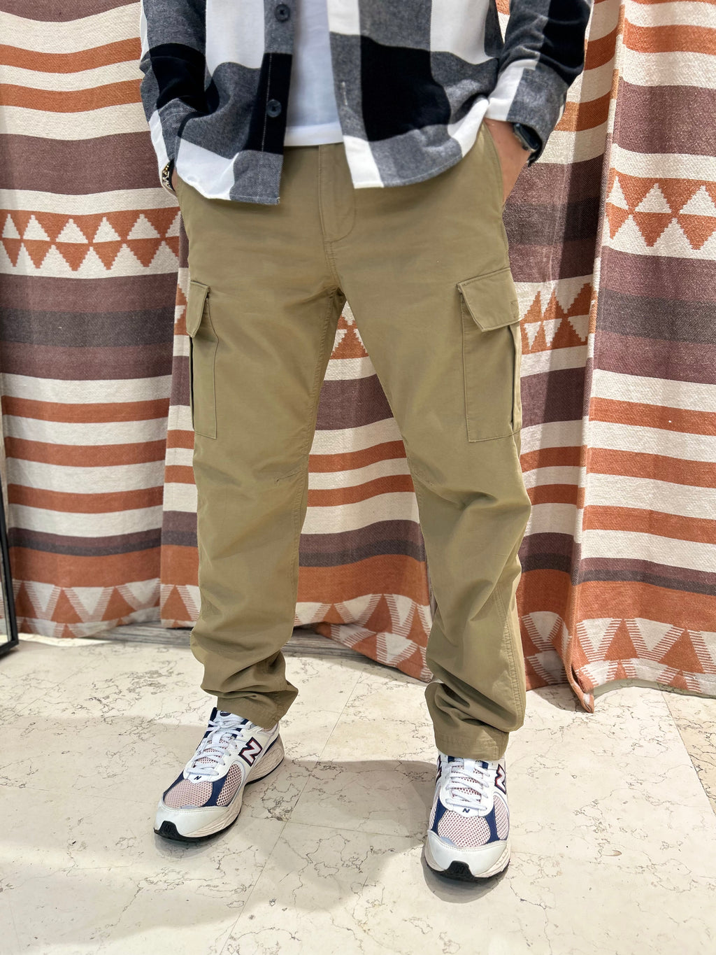 Pantalone cargo beige Jack & Jones