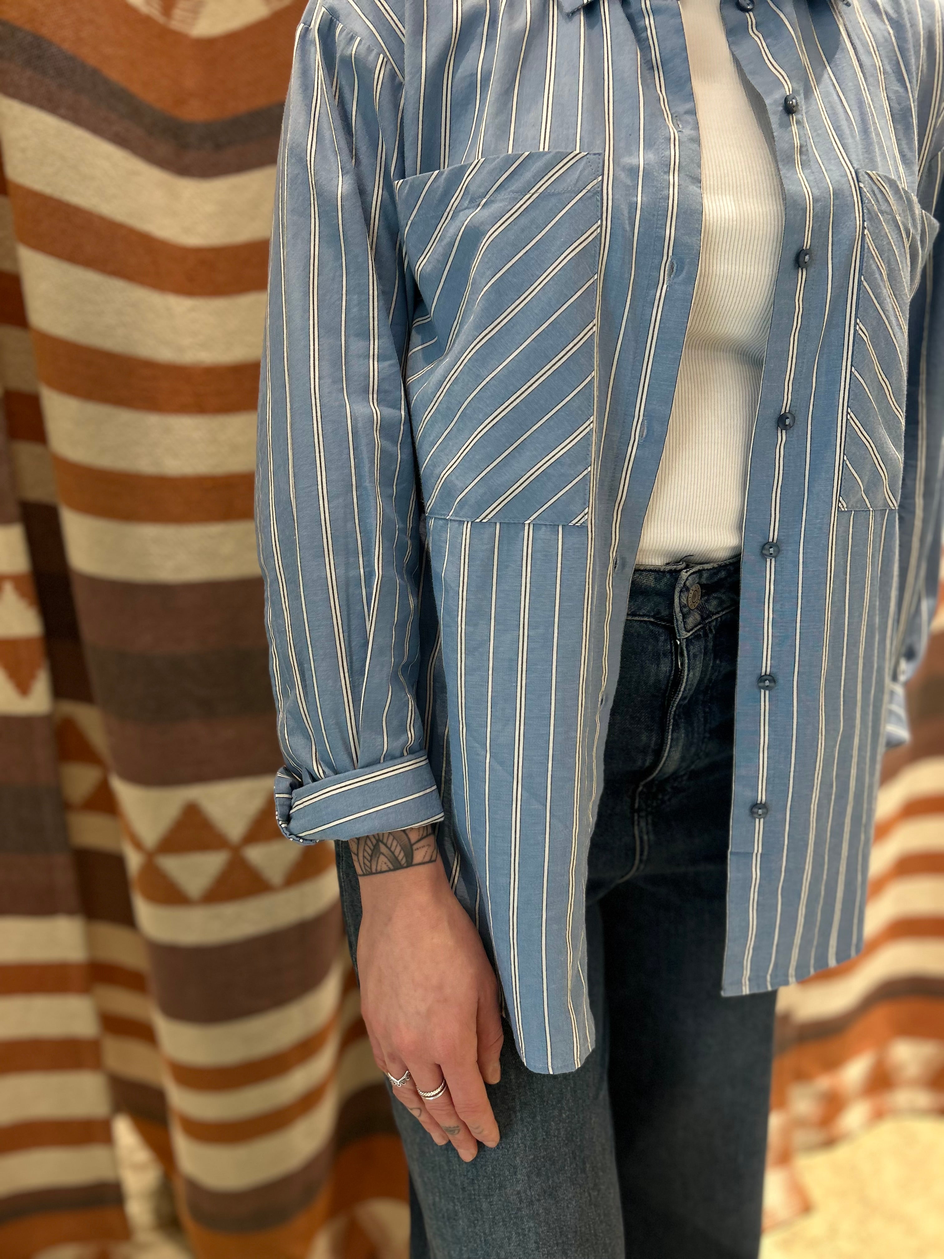 Camicia oversize JJXX righe