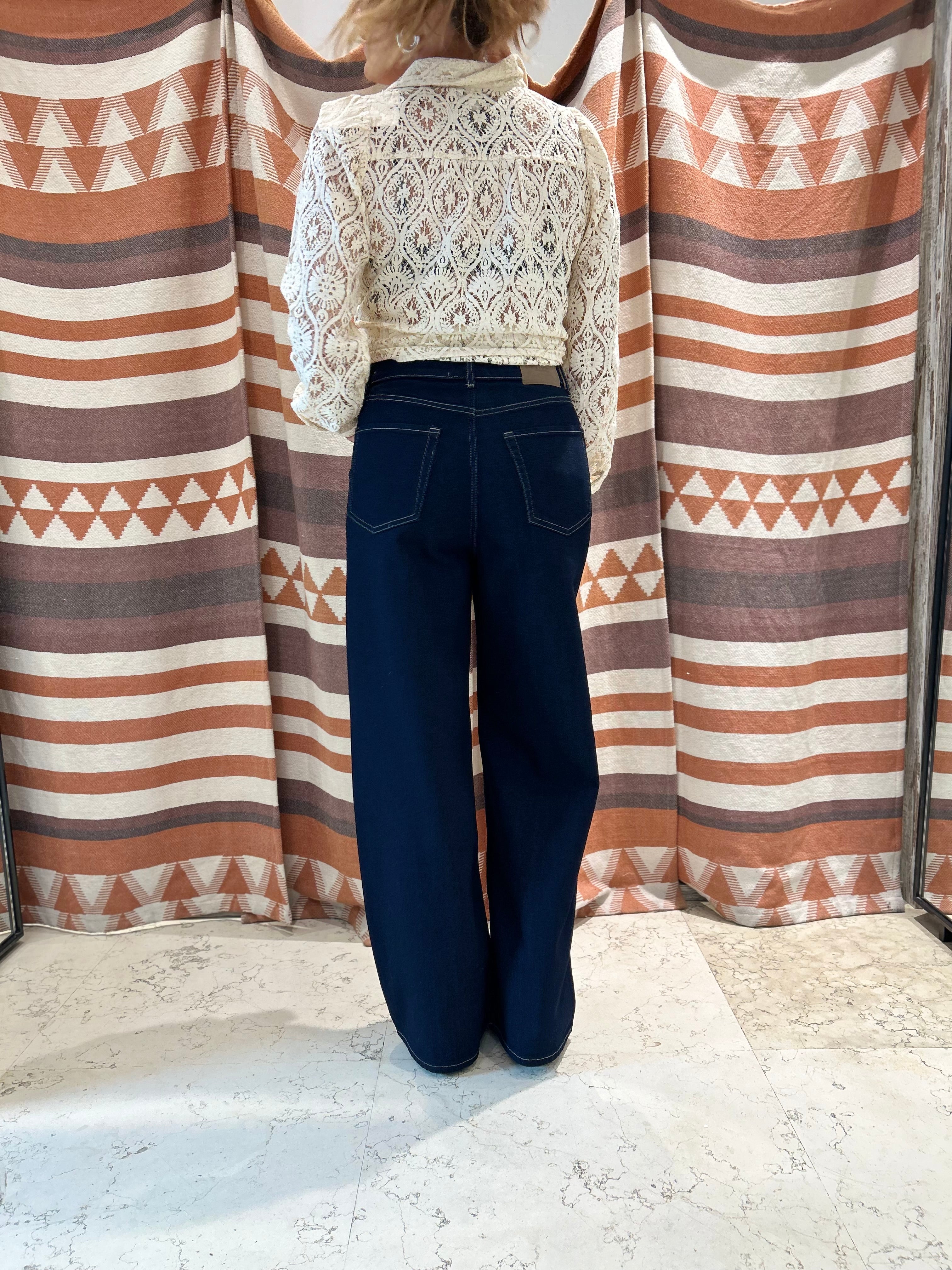 Jeans Palazzo JJXX Blu Scuro