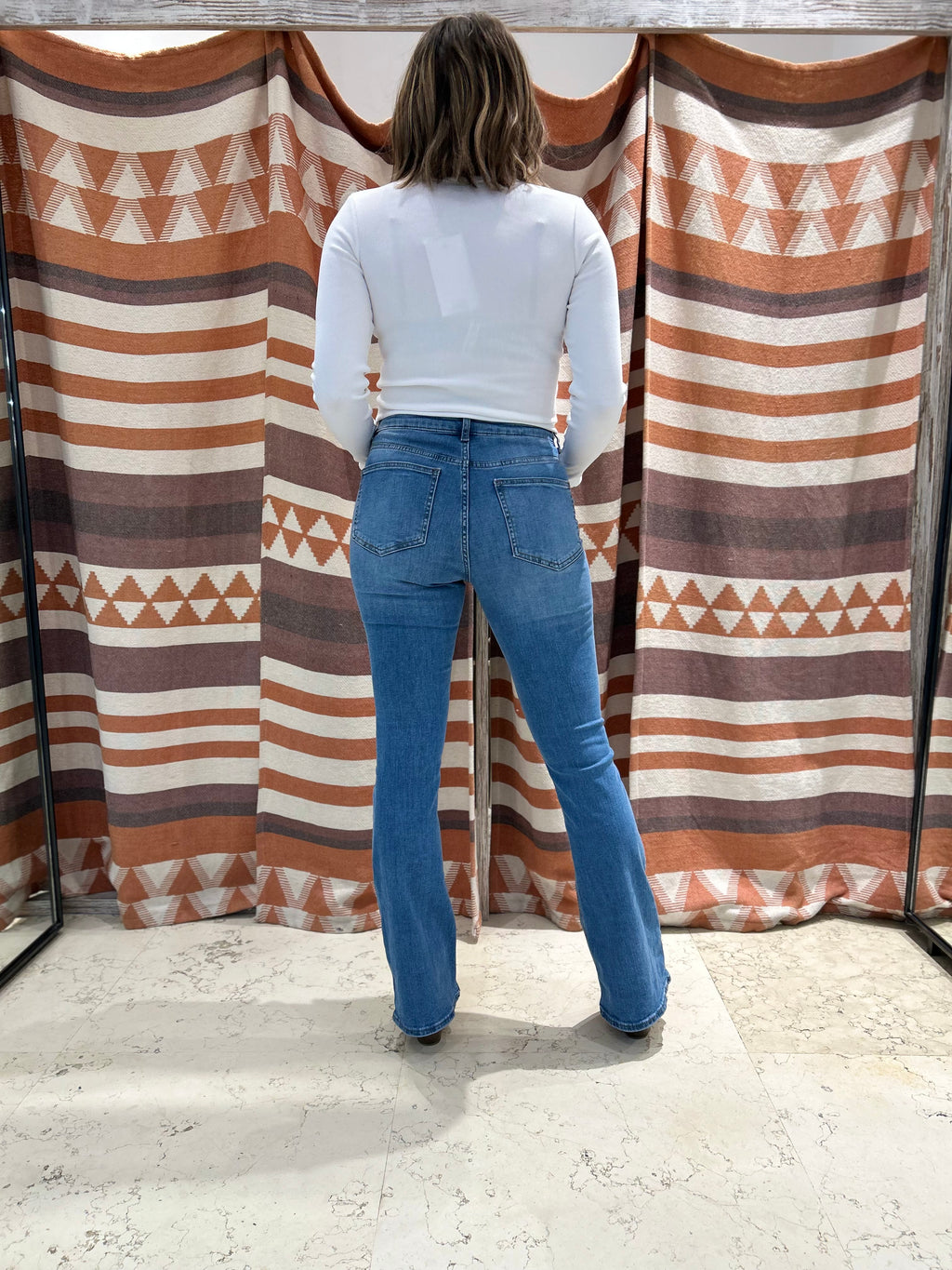 Jeans VILA flared blu medio