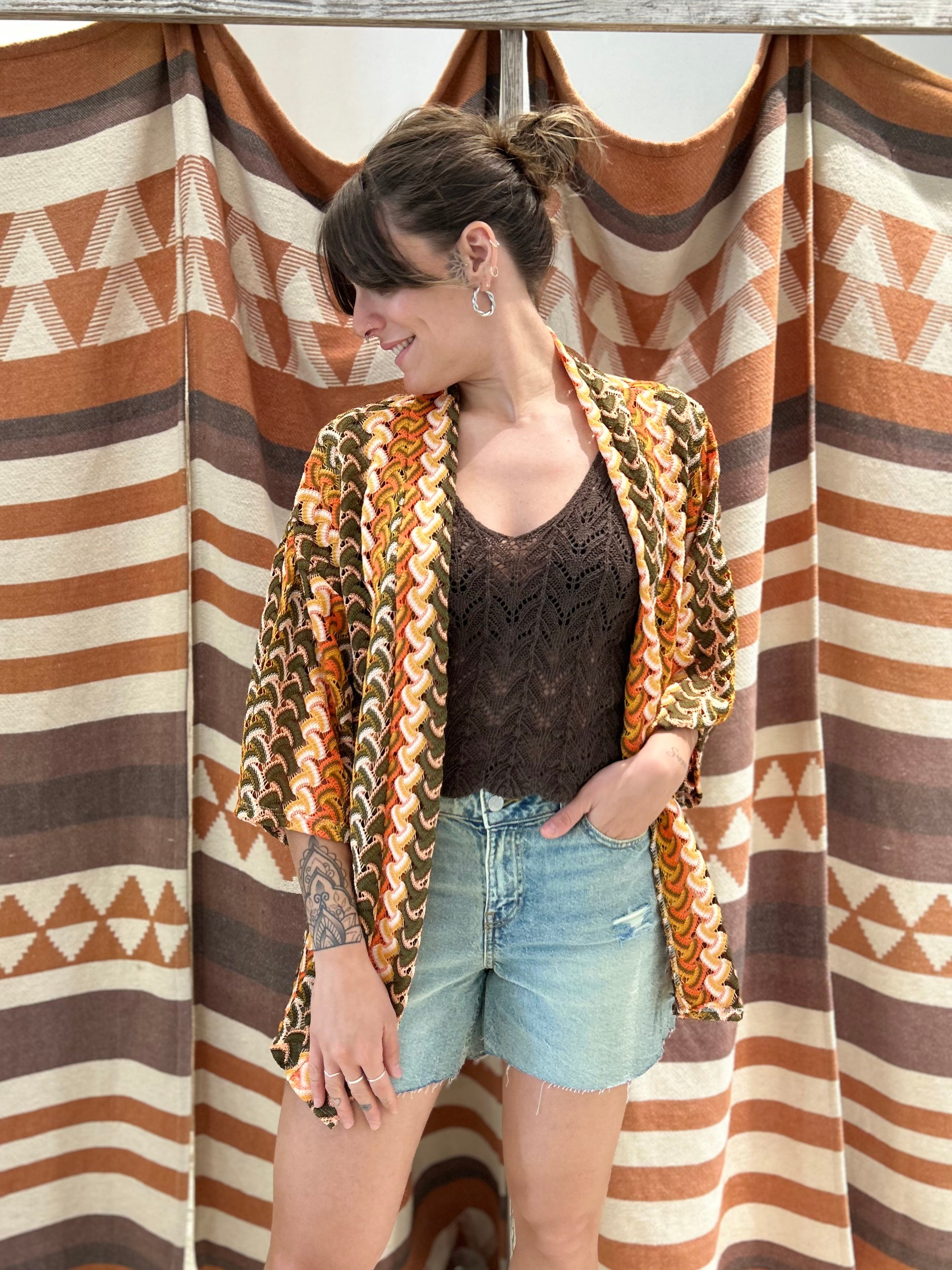 Cardigan VICBEE ethnic multicolor