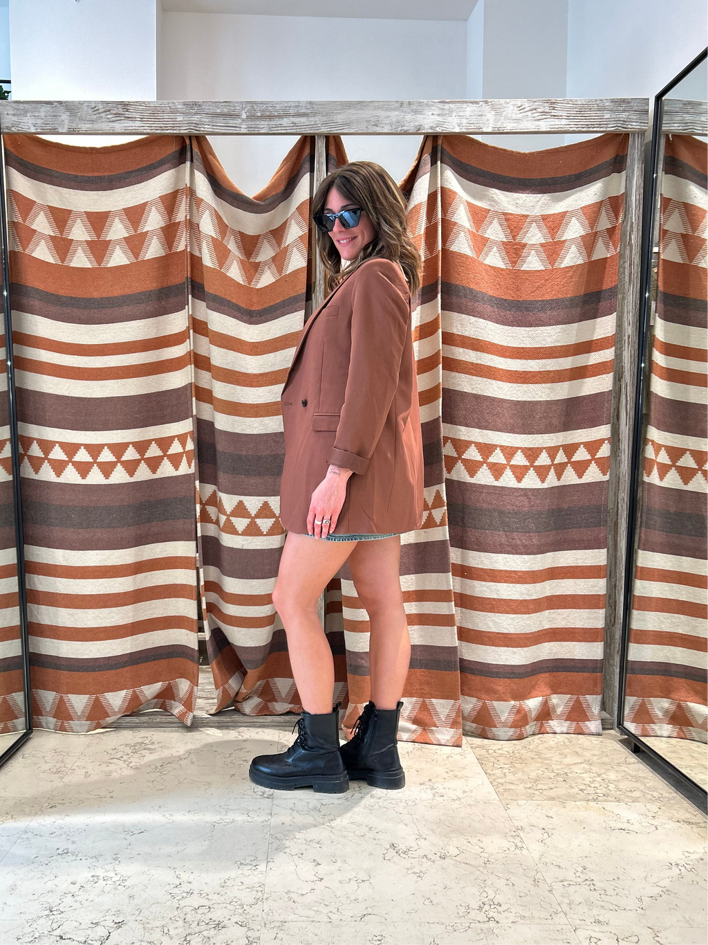 Giacca Oversize JJXX Tabacco
