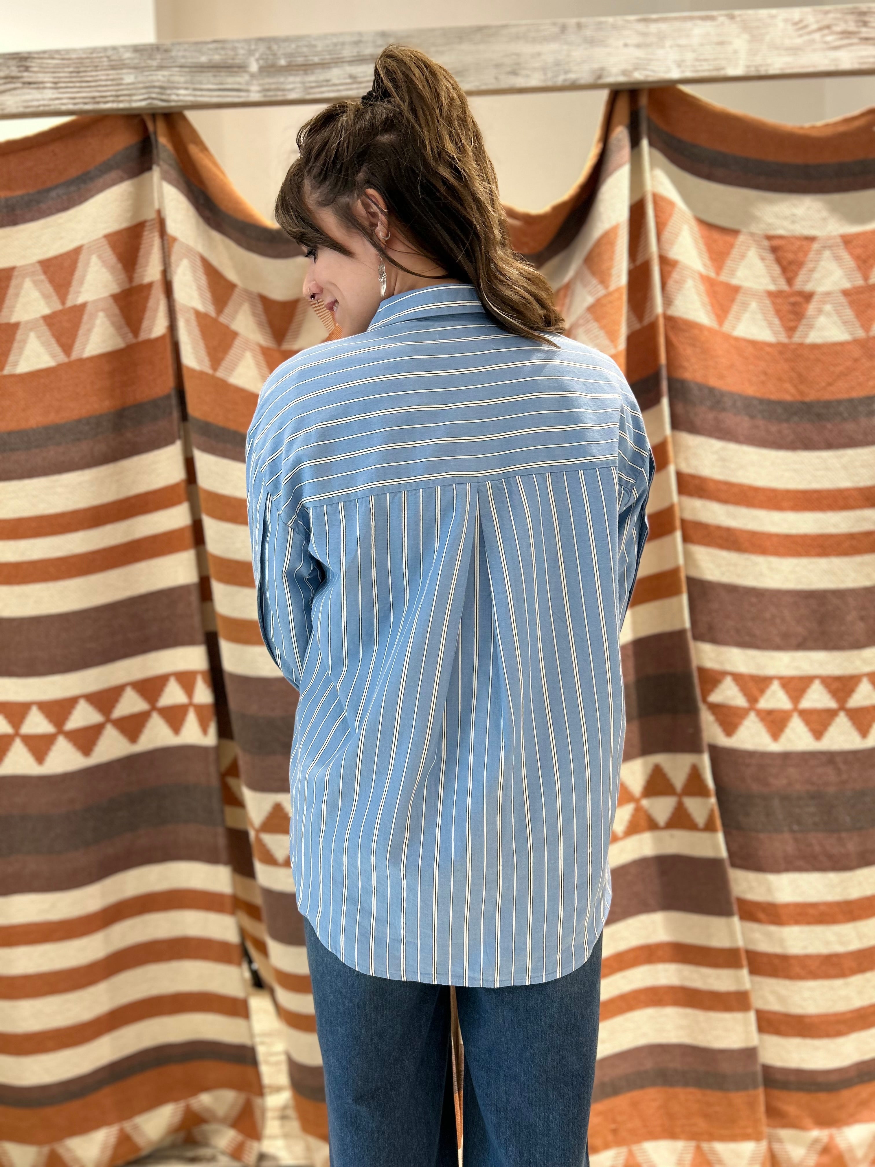 Camicia oversize JJXX righe