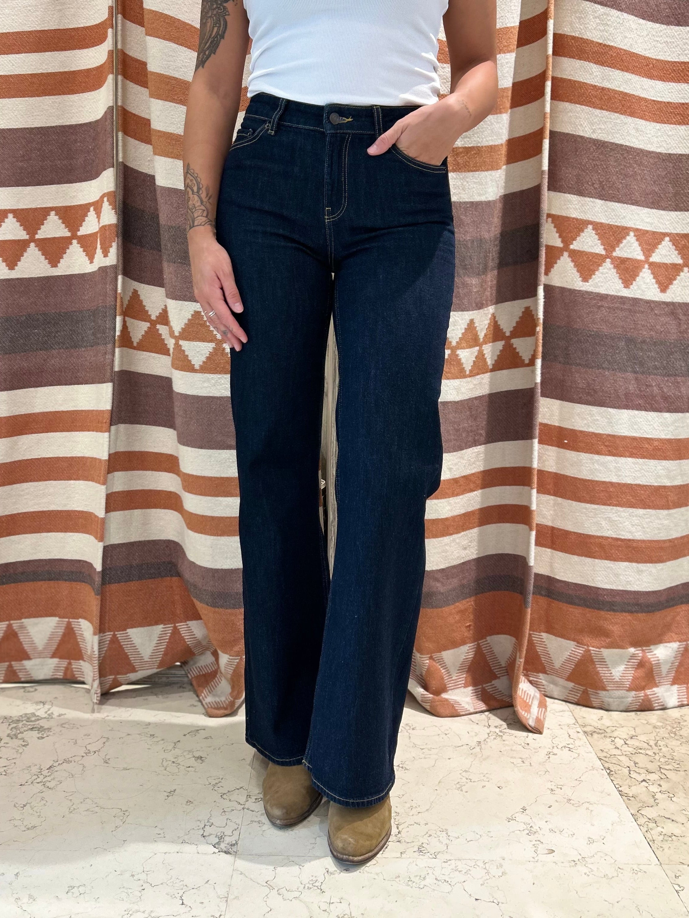 Jeans JJXX flared blu scuro